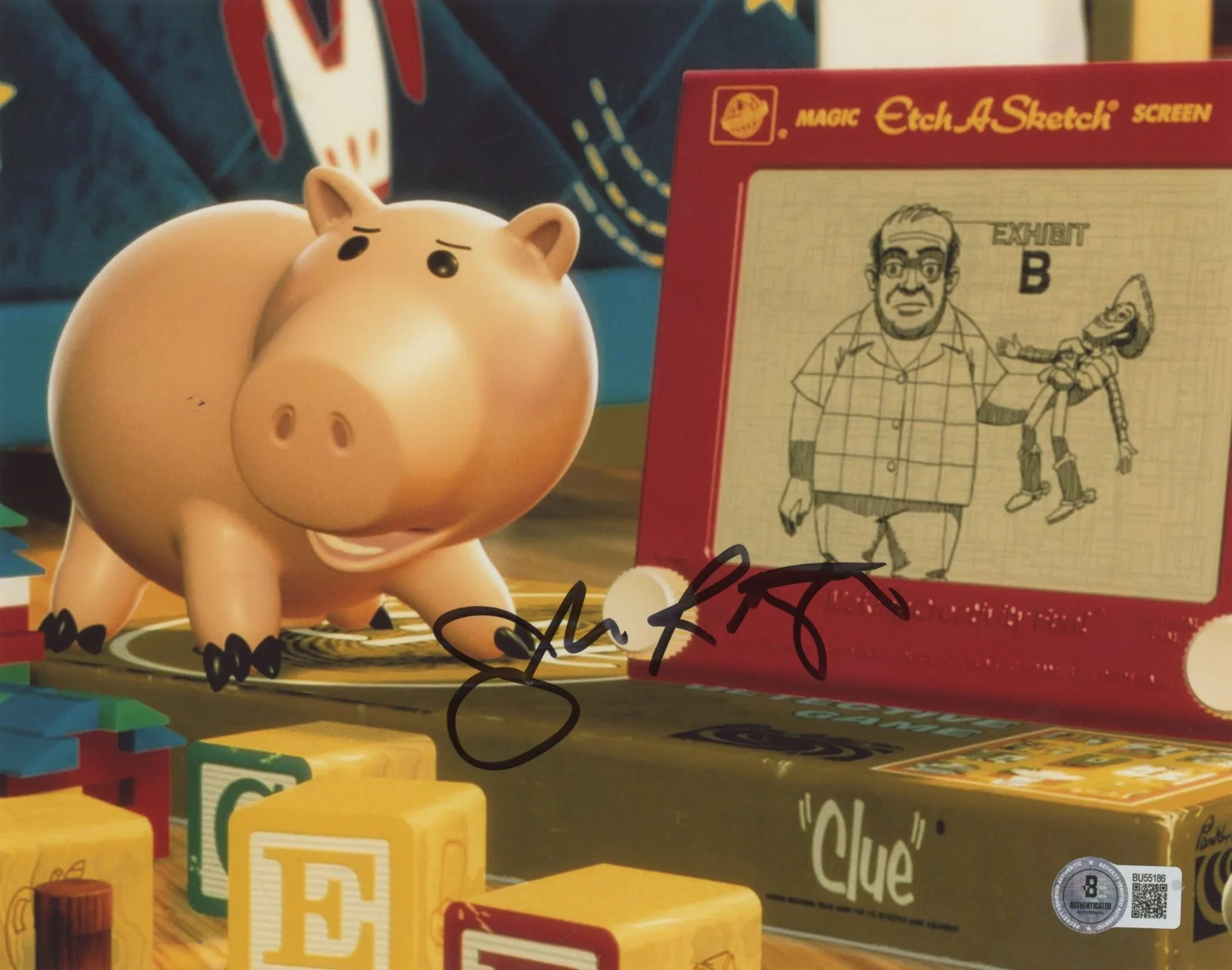 John Ratzenberger — John Ratzenberger Toy Story Authentic Signed 8x10 Horizontal Photo BAS 10