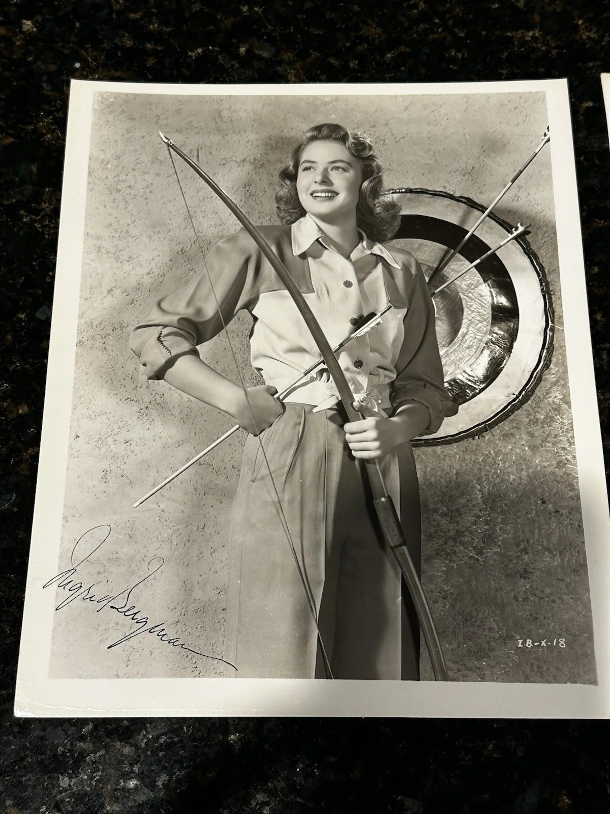 Ingrid Bergman — Vintage Ingrid Bergman Signed Casablanca Original Portrait Photo Autographed