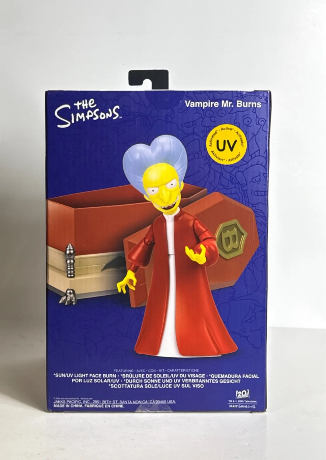 James L Brooks — James L Brooks Signed 2024 The Simpsons Vampire Mr. Burns 5' Figure PSA AP30995, изображение 3