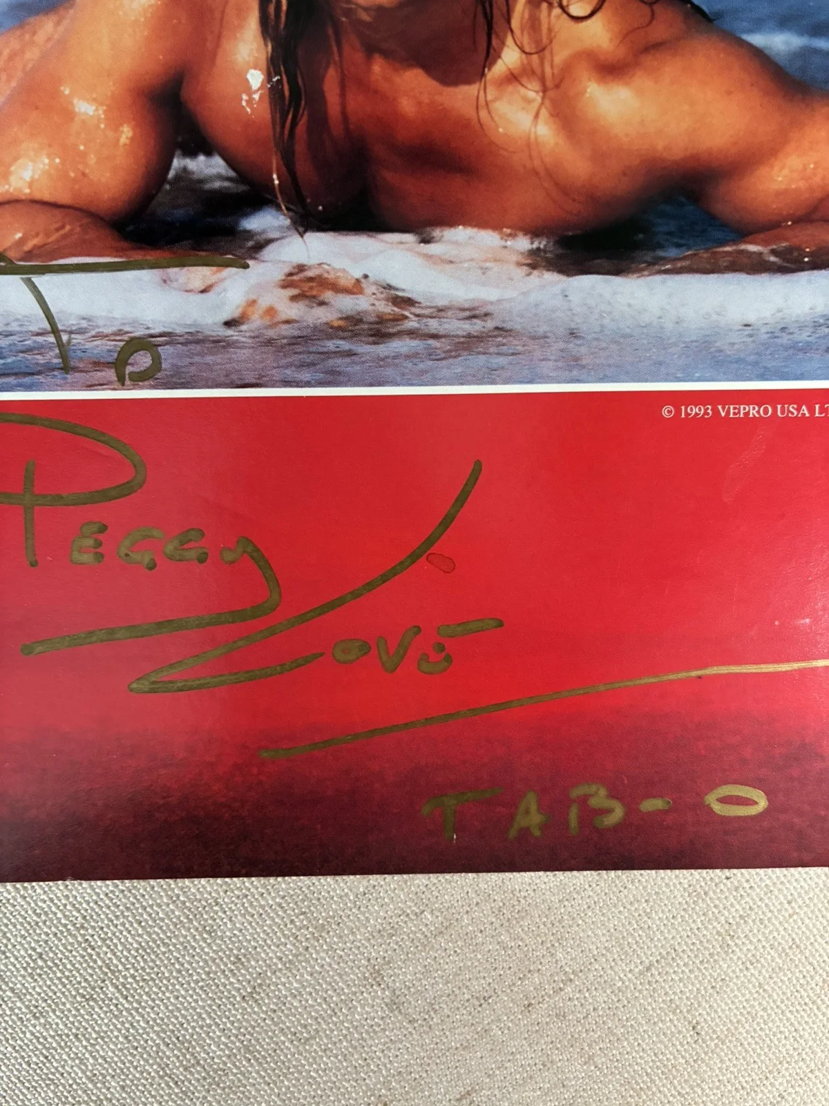 Fabio — 1993 Fabio Lanzoni Autographed Picture, image 3