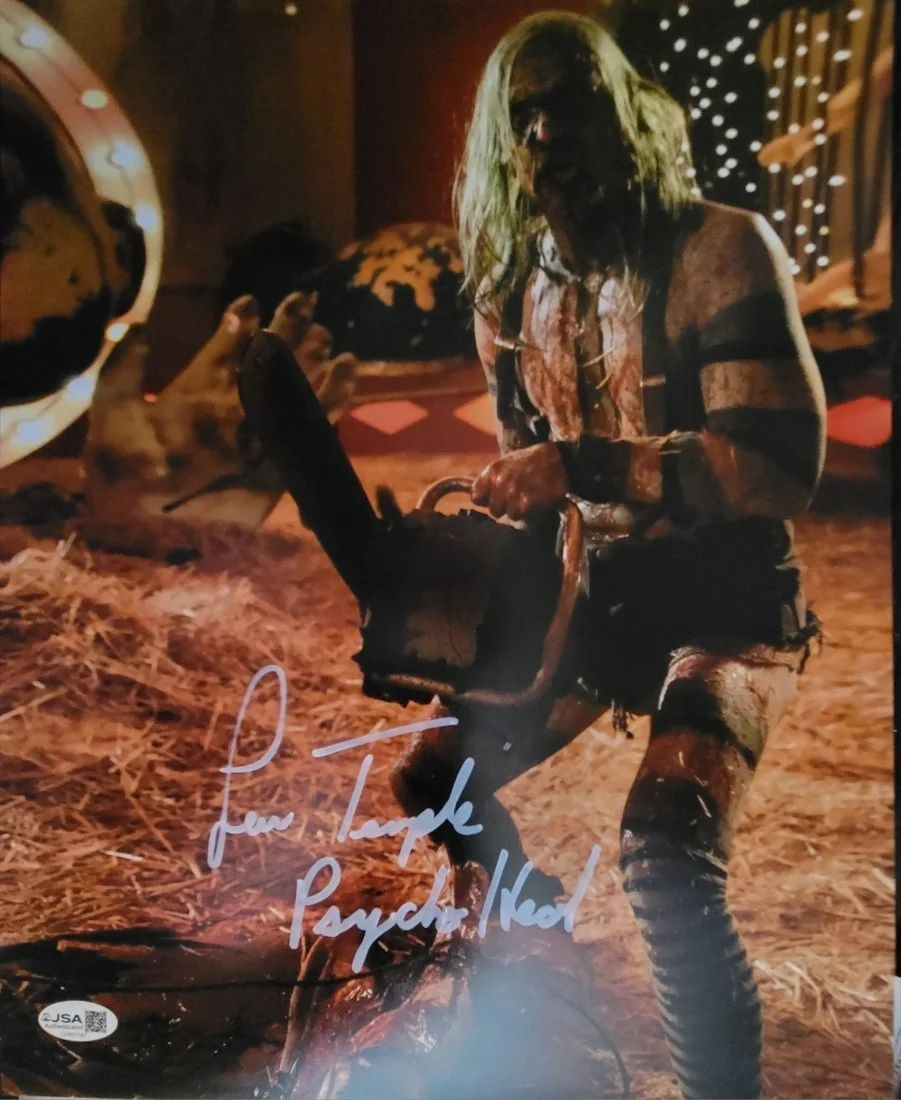Lew Temple — Lew Temple signed 11x14 photo Rob Zombie's 31 Psycho Head JSA