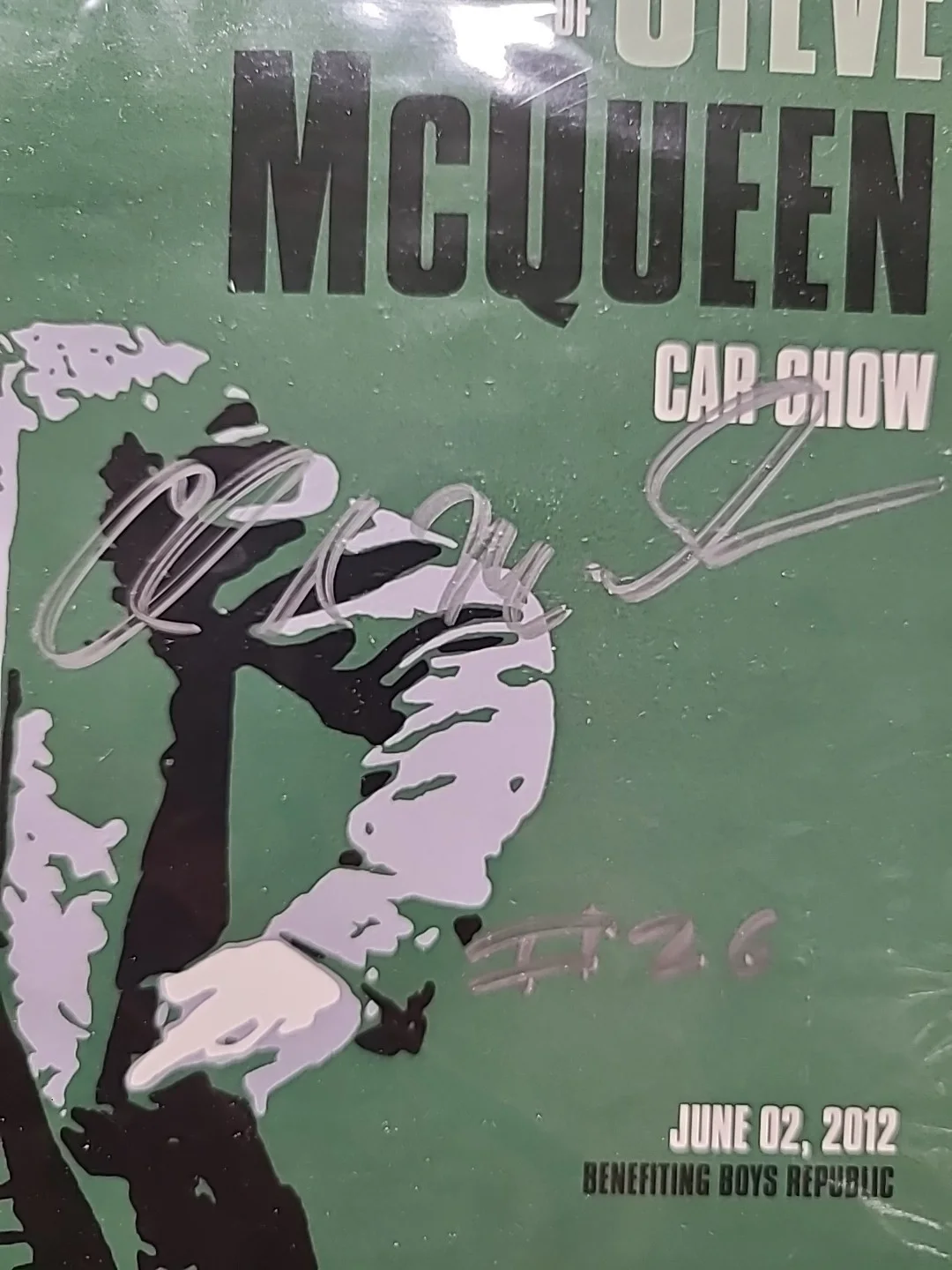 Chad McQueen — 2012 The Friends Of Steve McQueen Car Show. Hand Signed By Chad McQueen 2 Items., изображение 3