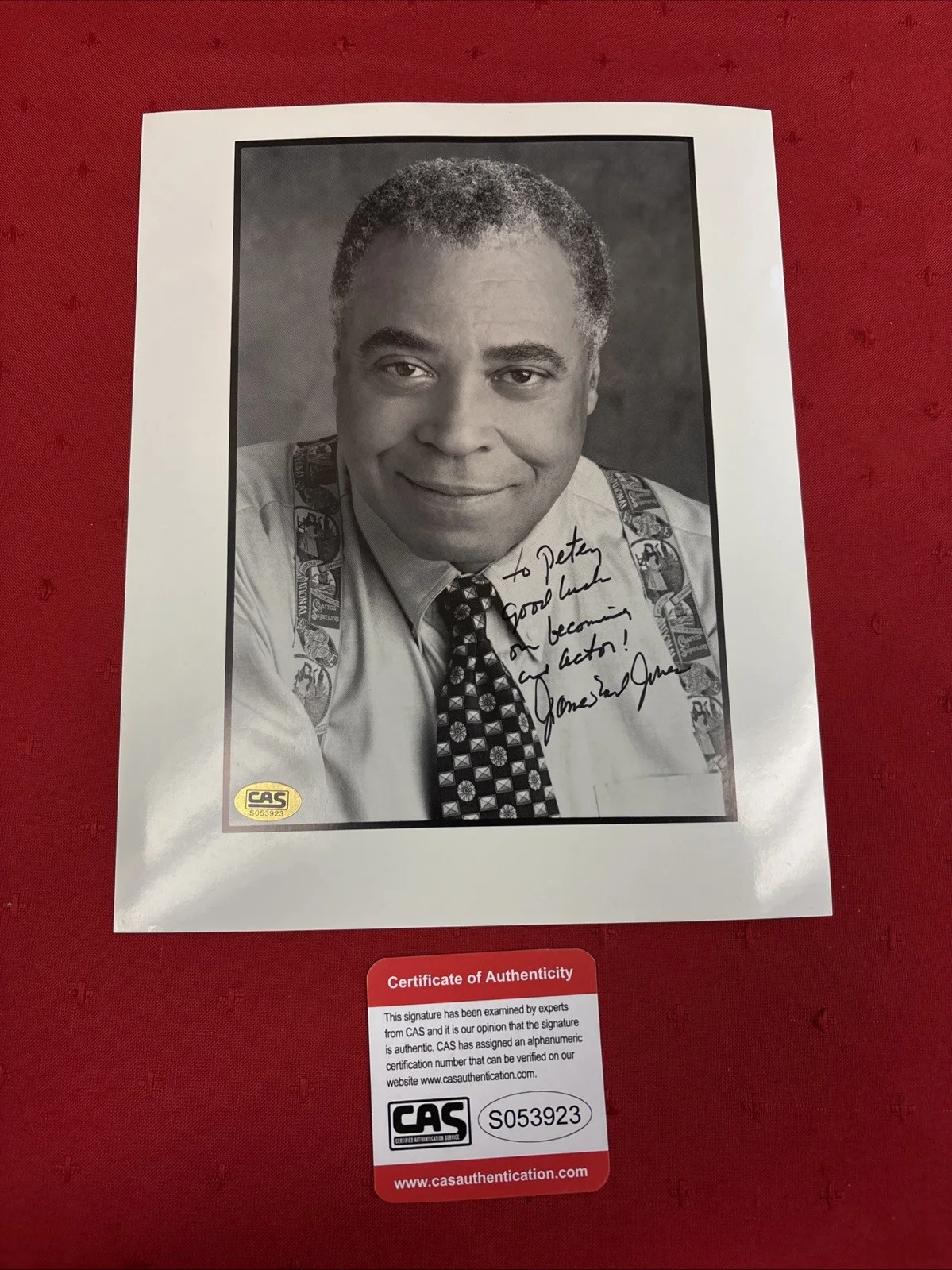 James Earl Jones — James Earl Jones Signed 8x10 Photo (CAS Authenticated)