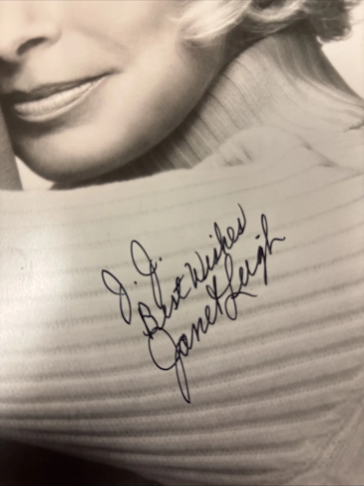 Janet Leigh (Psycho) Signed 8x10 Photo (CAS Authenticated), image 2
