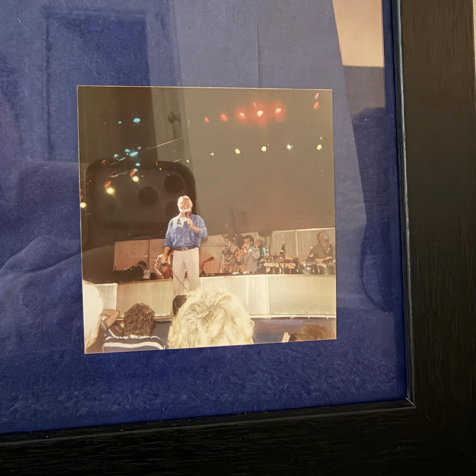 Kenny Rogers Signed 8x10 Framed Concert Display w/ 1988 Ticket +Photos Autograph, image 4