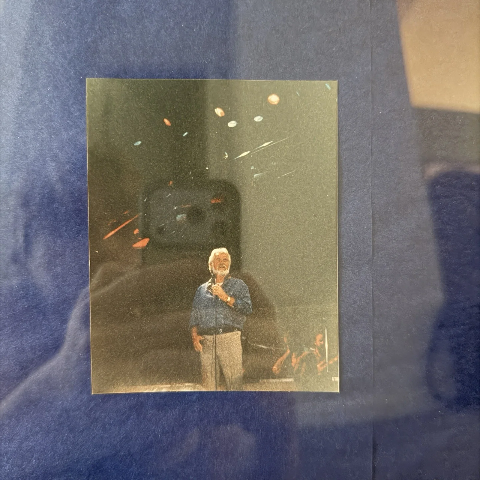 Kenny Rogers Signed 8x10 Framed Concert Display w/ 1988 Ticket +Photos Autograph, image 5