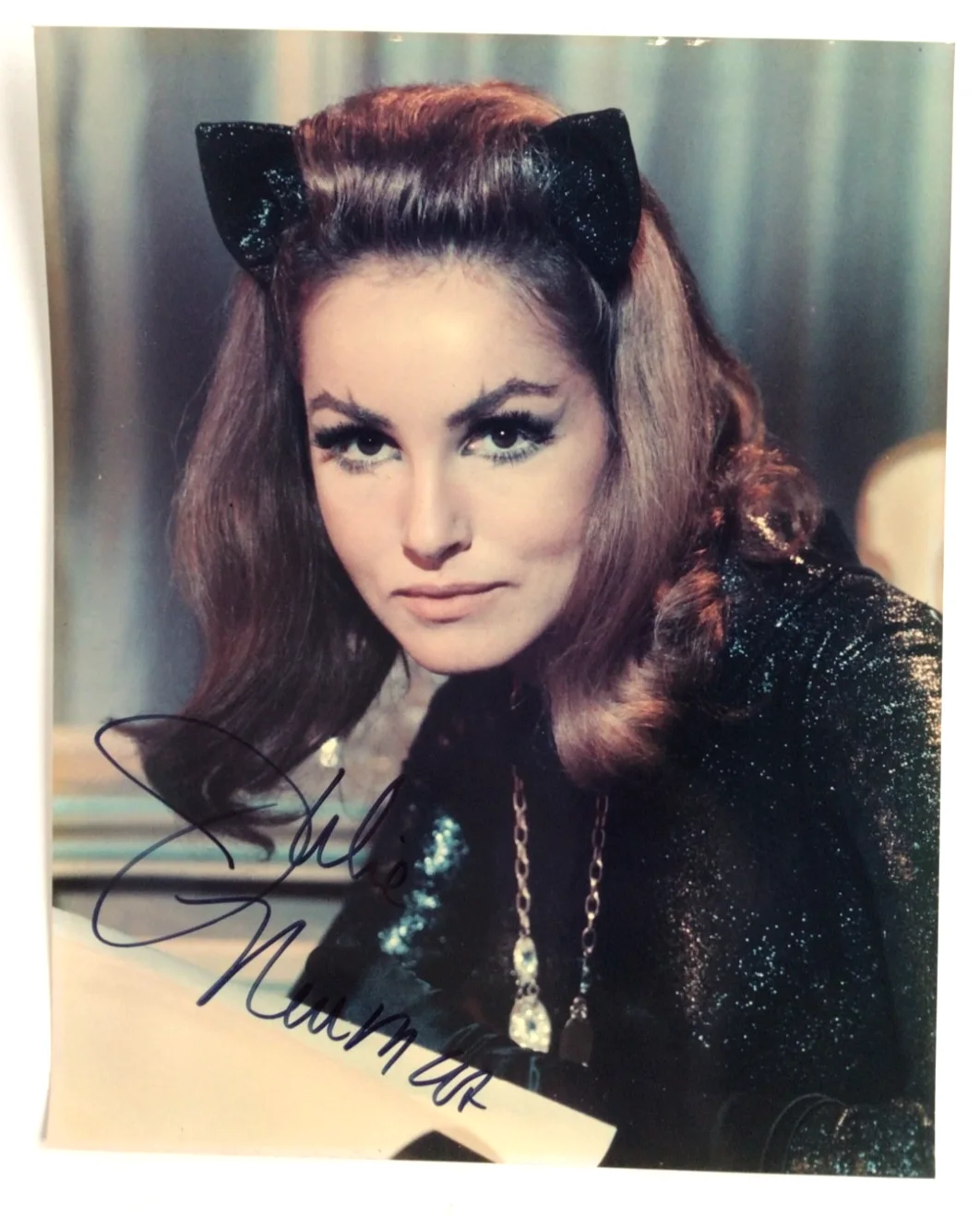 Julie Newmar — Julie Newmar Signed Color Photograph 8x10 w/ Hollywood Stars COA Batman Catwoman