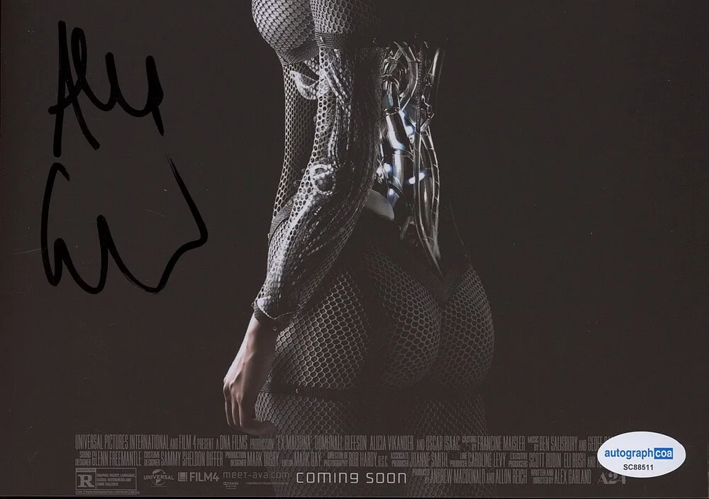 Alex Garland — Alex Garland signed "EX MACHINA" 8x10 Photo c EXACT PROOF Director ACOA COA, image 5