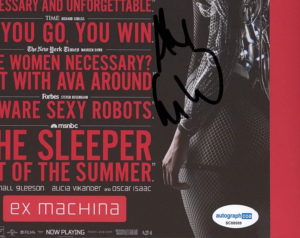 Alex Garland — Alex Garland signed "EX MACHINA" 8x10 Photo a EXACT PROOF Director ACOA COA, image 5
