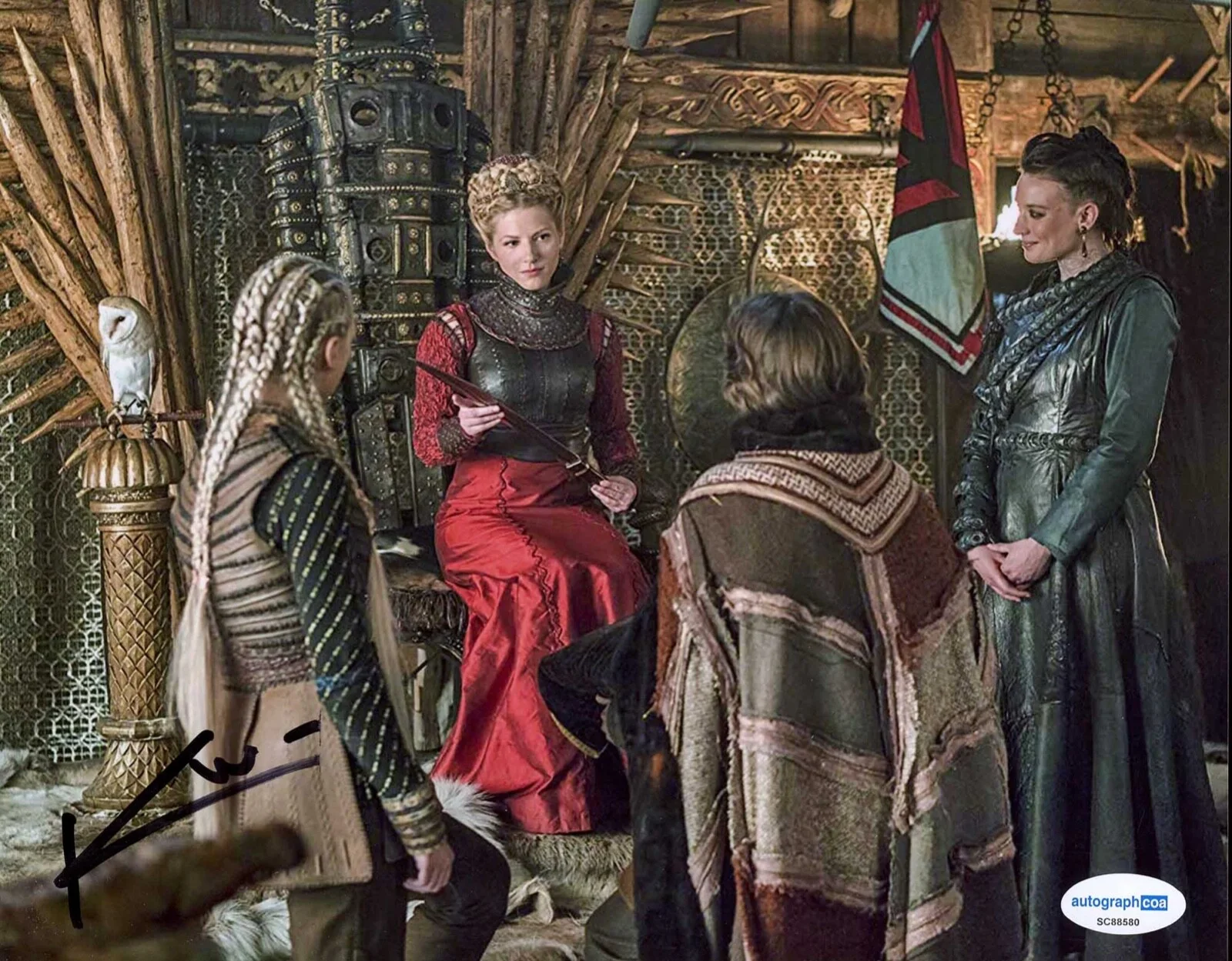Katheryn Winnick — Katheryn Winnick signed "VIKINGS" 8x10 Photo PROOF b Auto SEXY Lagertha ACOA COA, изображение 3
