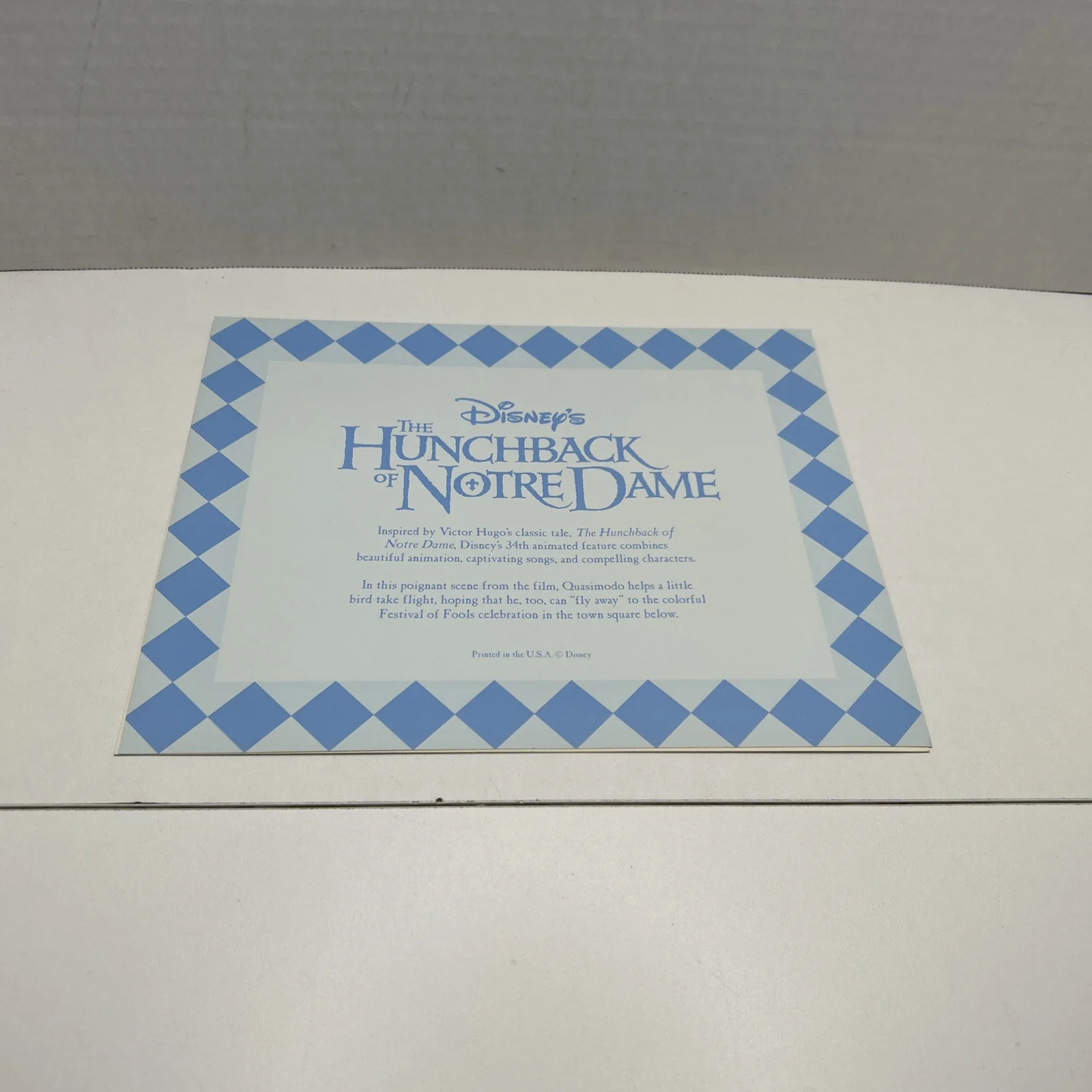 Gary Trousdale, Kirk Wise — Hunchback of Notre Dame Art Print Signed By Gary Trousdale And Kirk Wise NO COA, изображение 4