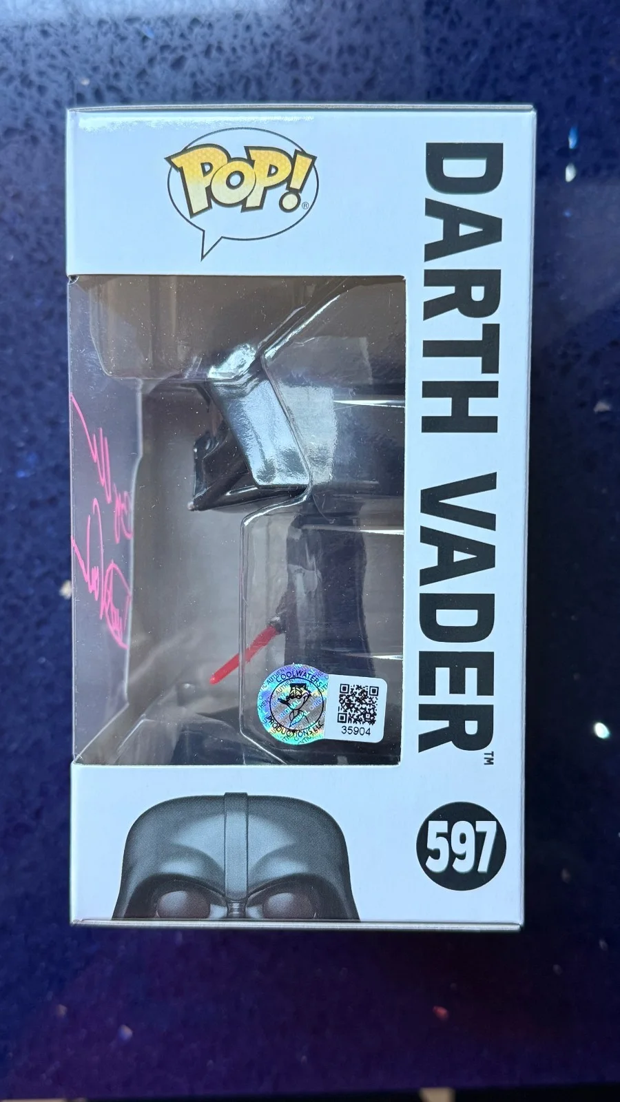 Bryce Eller — Star Wars Darth Vader FUNKO POP 597 Autograph signed Bryce Eller (Coolwaters), image 4