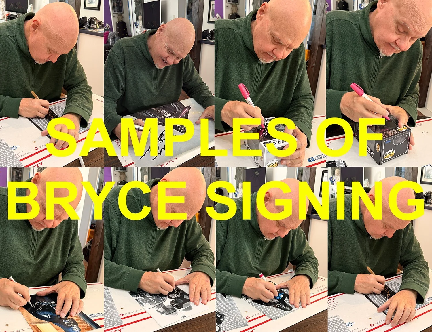 Bryce Eller — Star Wars Darth Vader Autographed 8x10 photo signed by Bryce Eller (Coolwaters), изображение 4