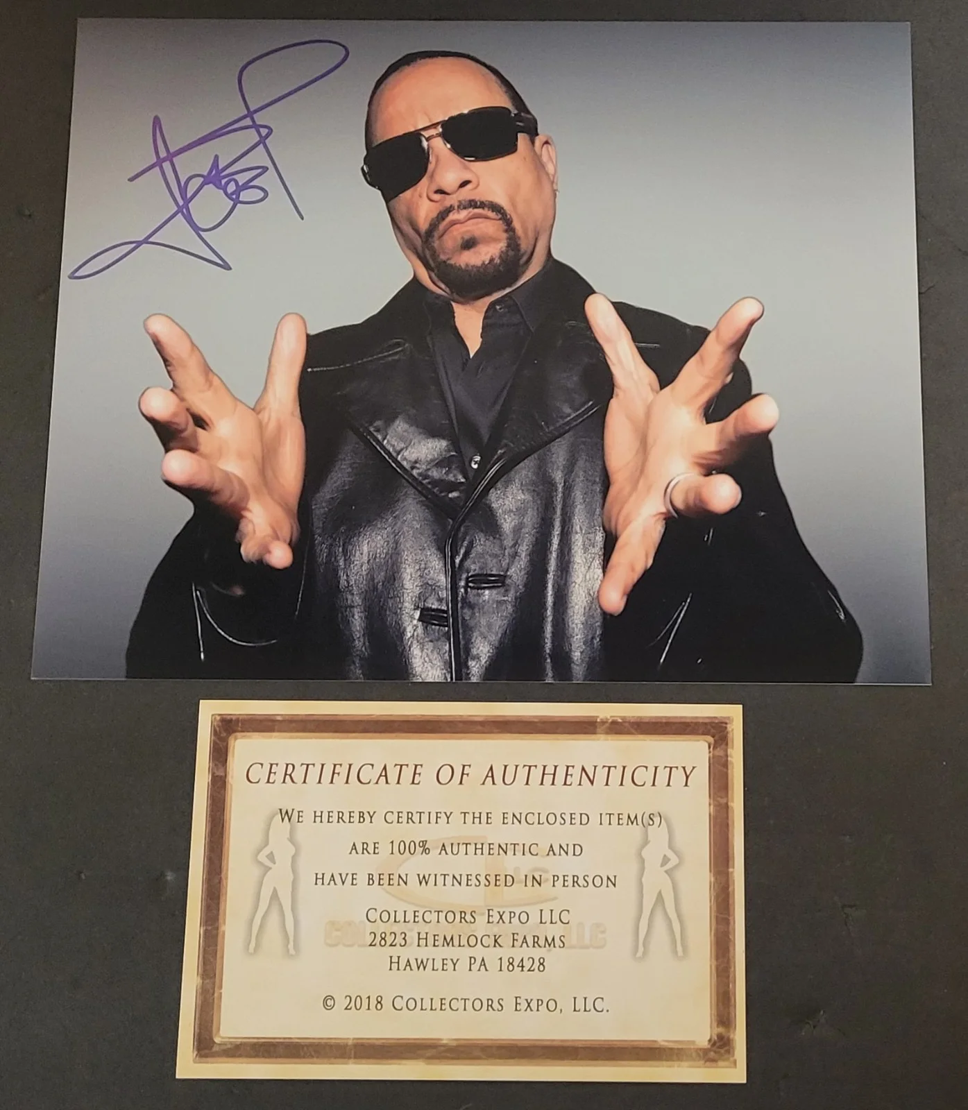Ice-T — Ice-T Rapper Actor Law & Order: SVU Autographed Signed Two 8"x10" Photos w/COA, изображение 2