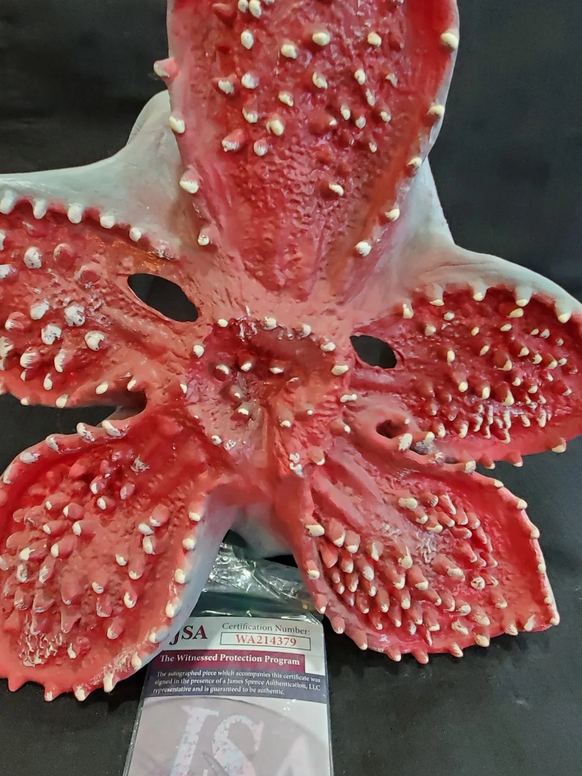 Mark Steger — Stranger Things Demogorgon full Face Mask JSA Signed Mark Steger, image 2