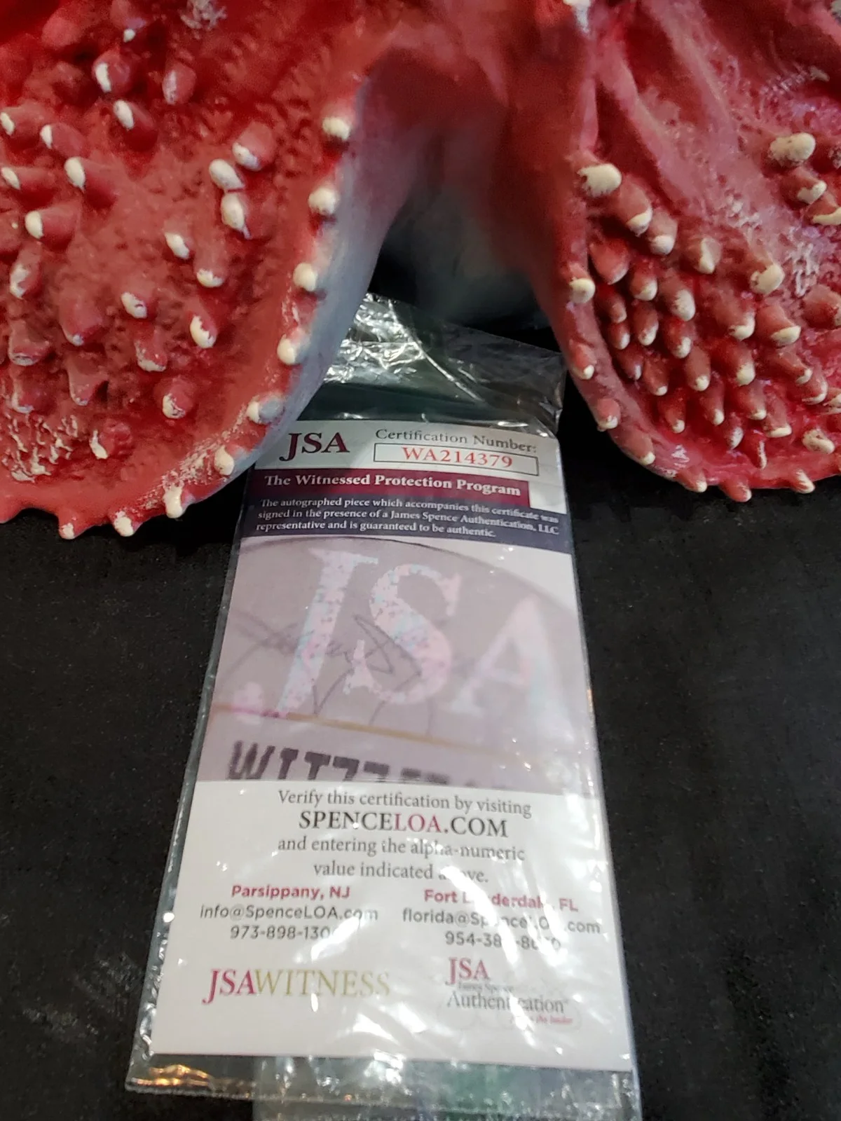 Mark Steger — Stranger Things Demogorgon full Face Mask JSA Signed Mark Steger, image 3