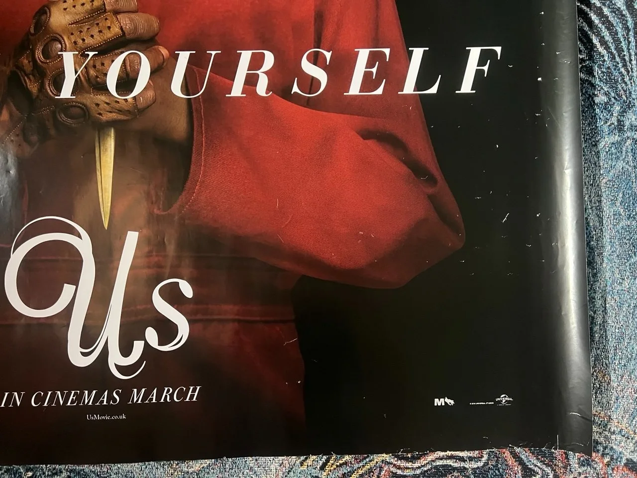 US 2019 Original Quad UK movie Poster Jordan Peele Lupita Nyong'o 30x40'', изображение 2