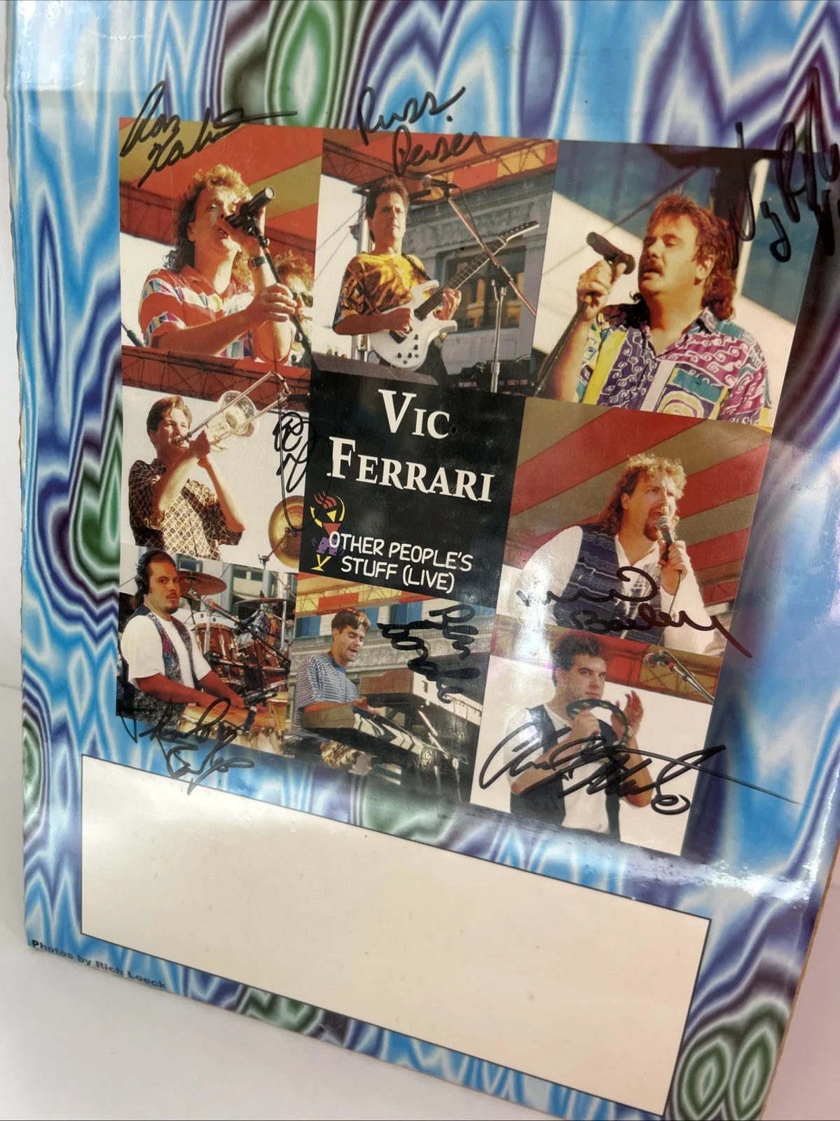 Vic Ferrari Autographed Poster Other People’s Stuff (live), image 2