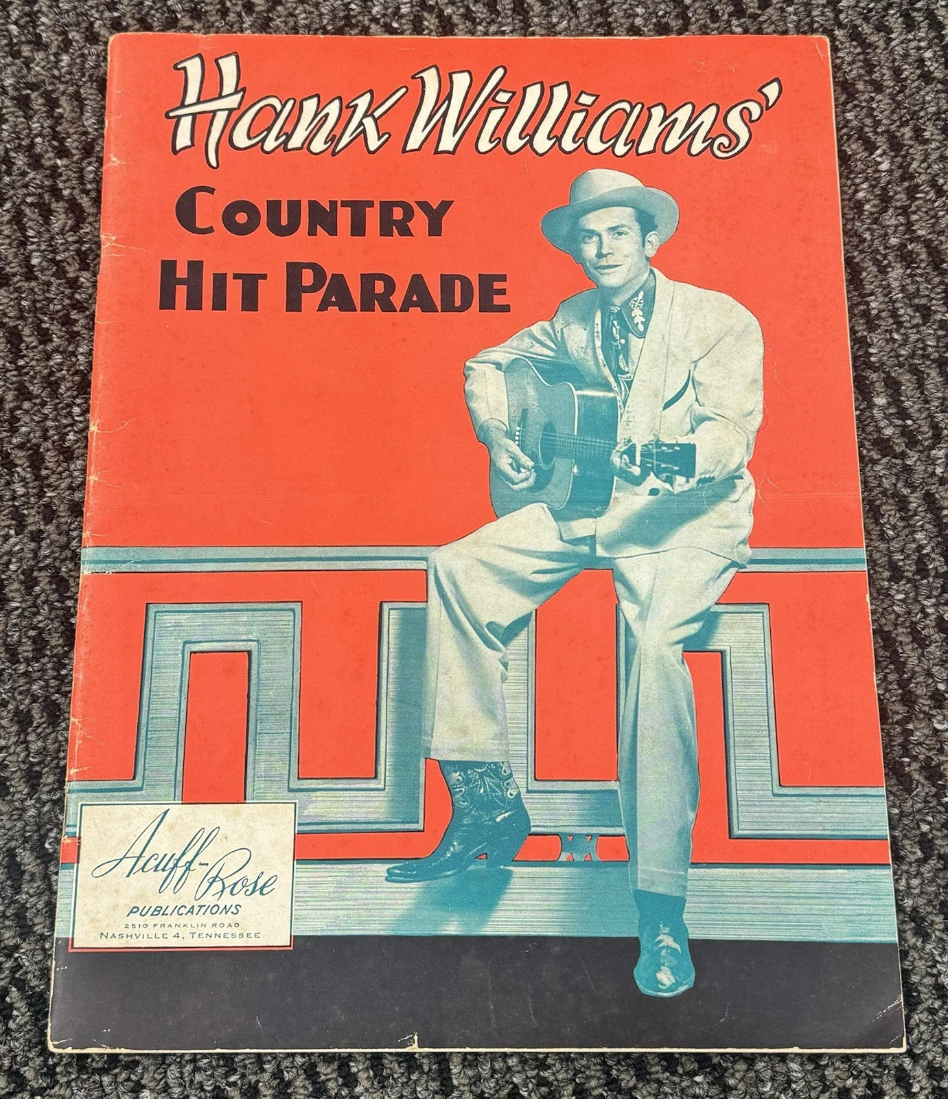 Hank Williams Sr Signed Autograph 1950 Country Hit Parade Songbook PSA/DNA LOA, image 4