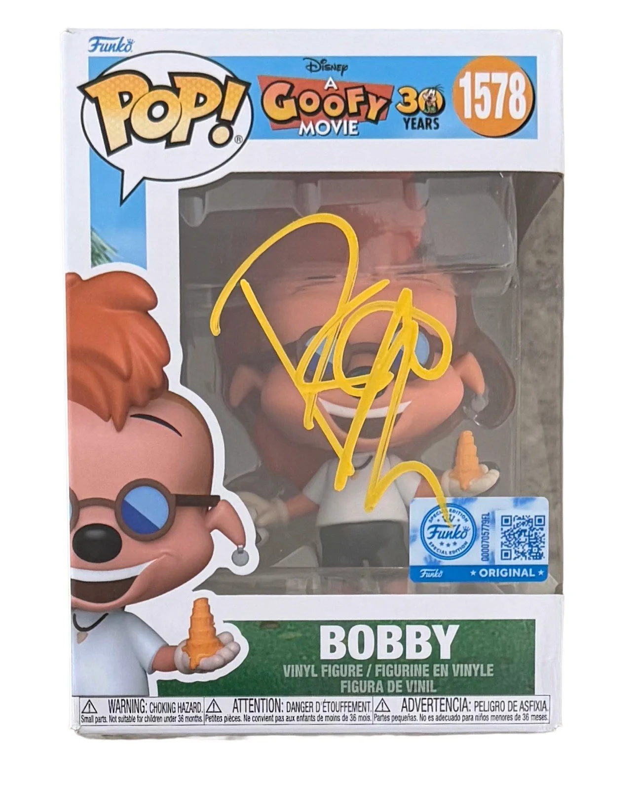 PAULY SHORE — PAULY SHORE SIGNED BOBBY FUNKO POP FIGURE DISNEY A GOOFY MOVIE w/JSA COA!, image 2