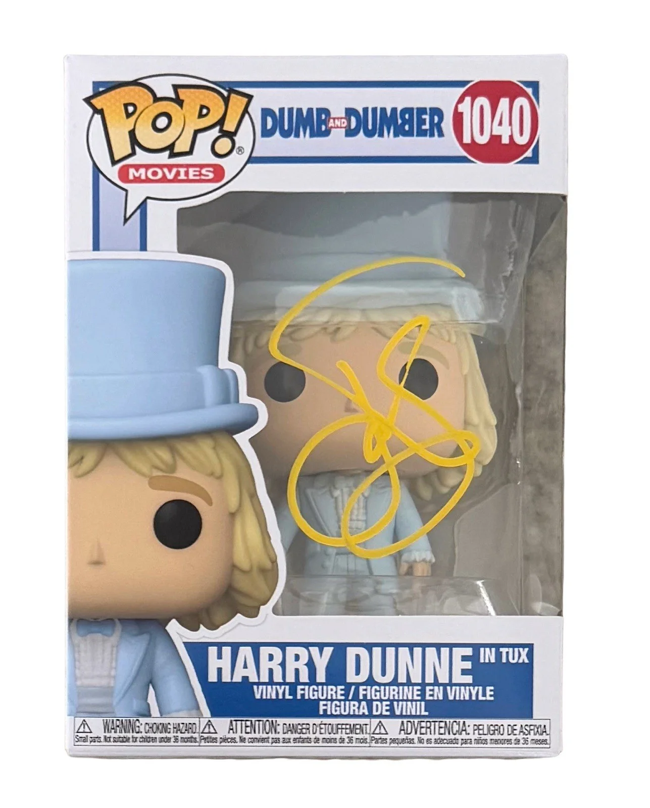 JEFF DANIELS — JEFF DANIELS SIGNED HARRY DUNNE FUNKO POP FIGURE DUMB AND DUMBER w/JSA COA!, изображение 2