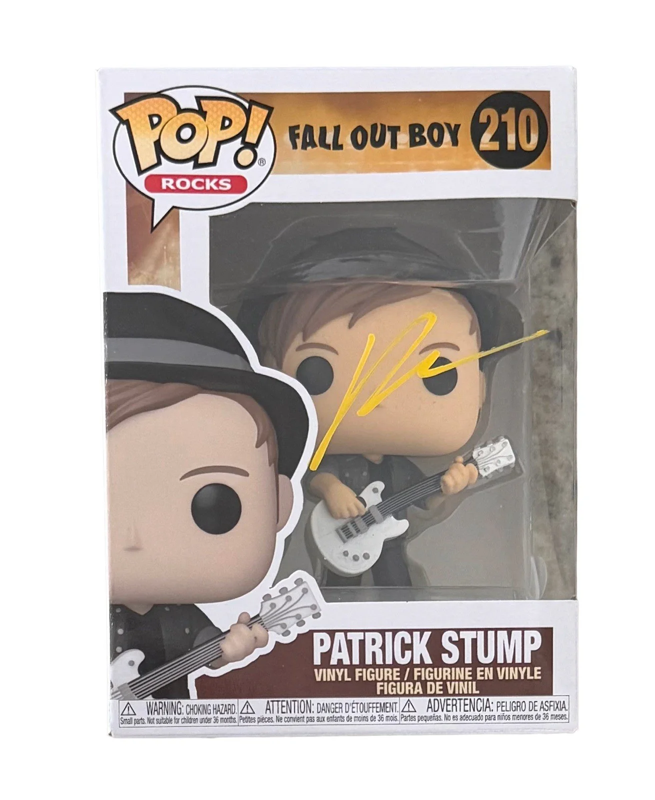 PATRICK STUMP SIGNED FALL OUT BOY FUNKO POP VINYL FIGURE AUTOGRAPHED w/JSA COA!, image 2