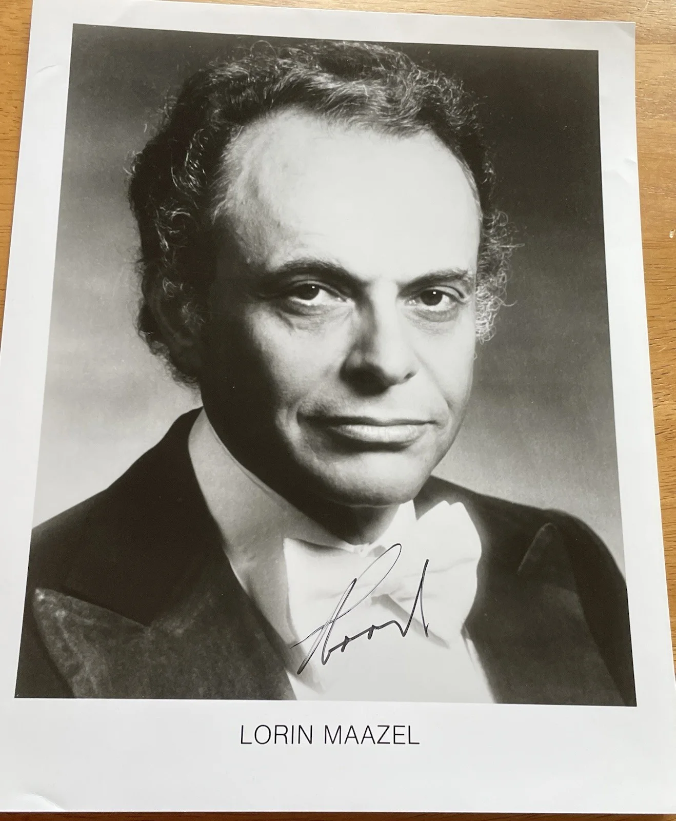 Conductor and Composer Lorin Maazel Autograph Photo, image 2