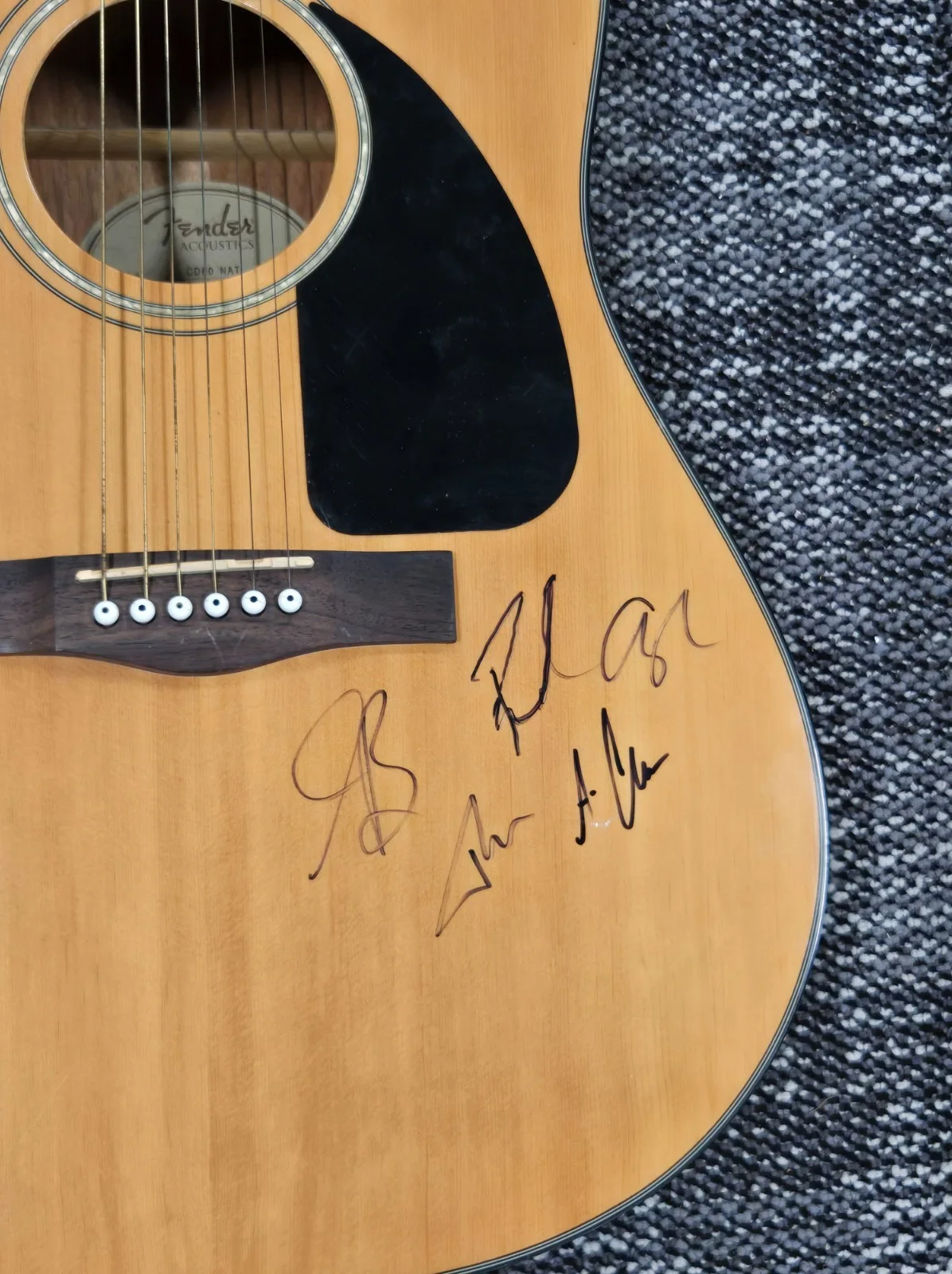 Home Free Group Signed Full Size Guitar In Person Palace Theater, image 2