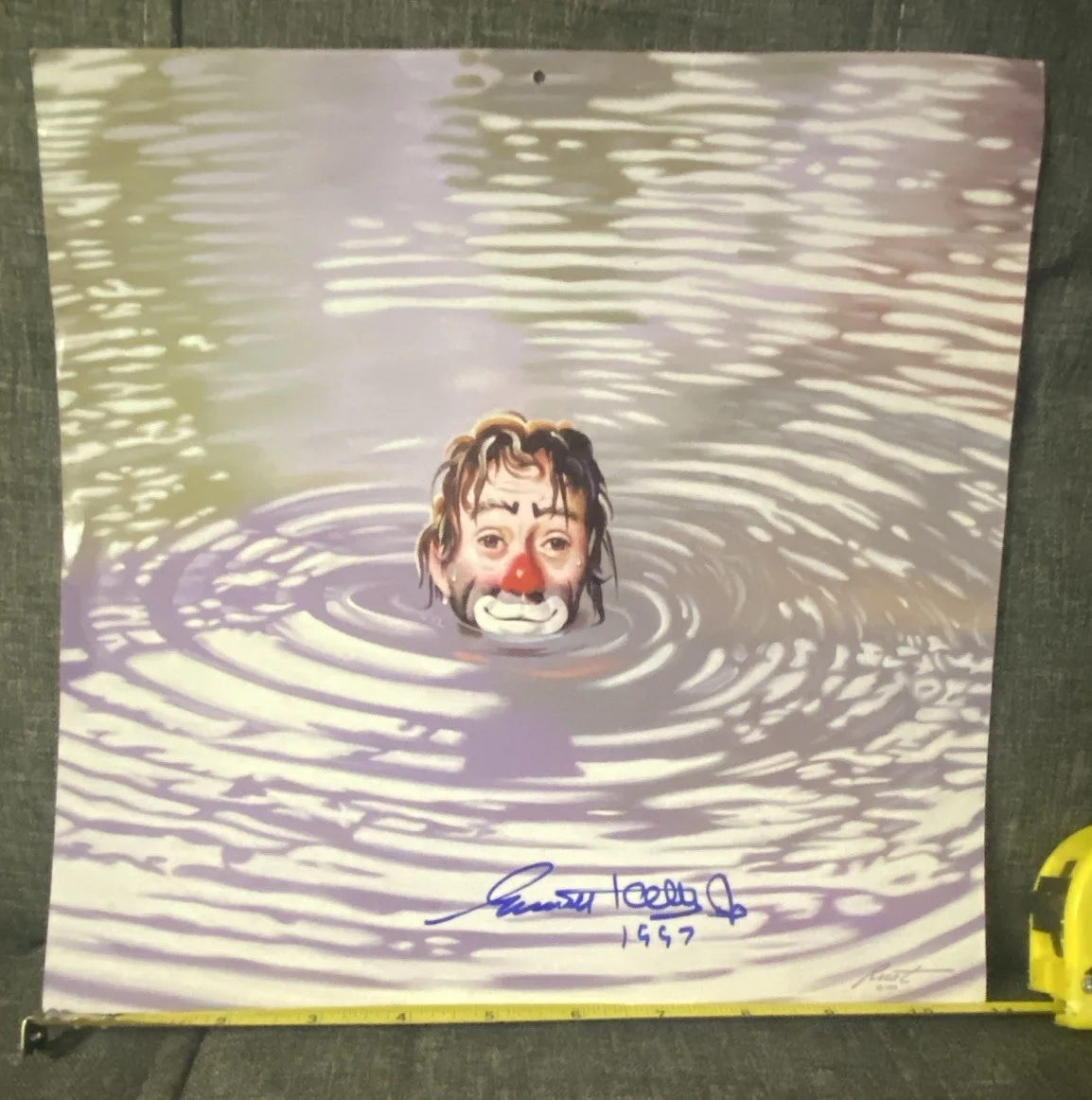 EMMETT KELLY JR FAMOUS CLOWN Hand Signed Autographed 11 X 11 PHOTO W/COA, изображение 5