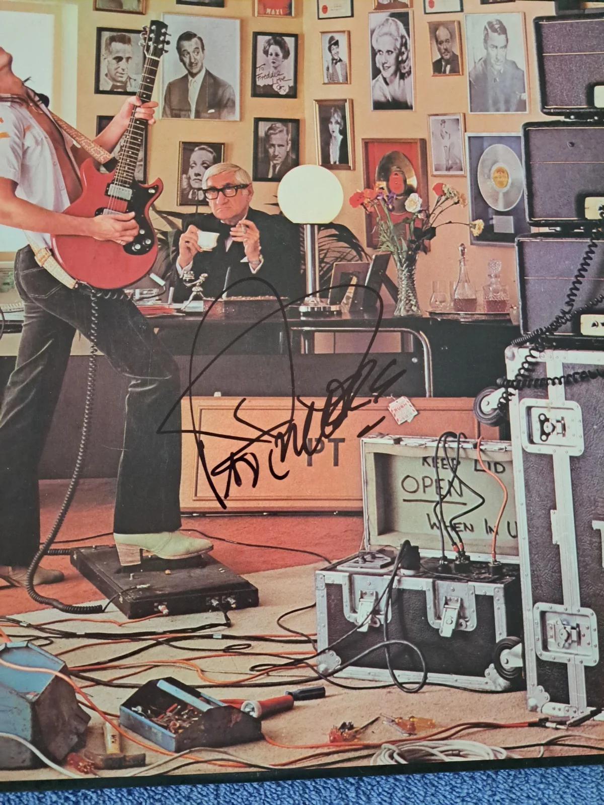 PAT TRAVERS SIGNED PUTTING IT STRAIGHT LP VINYL ALBUM JSA COA, изображение 2