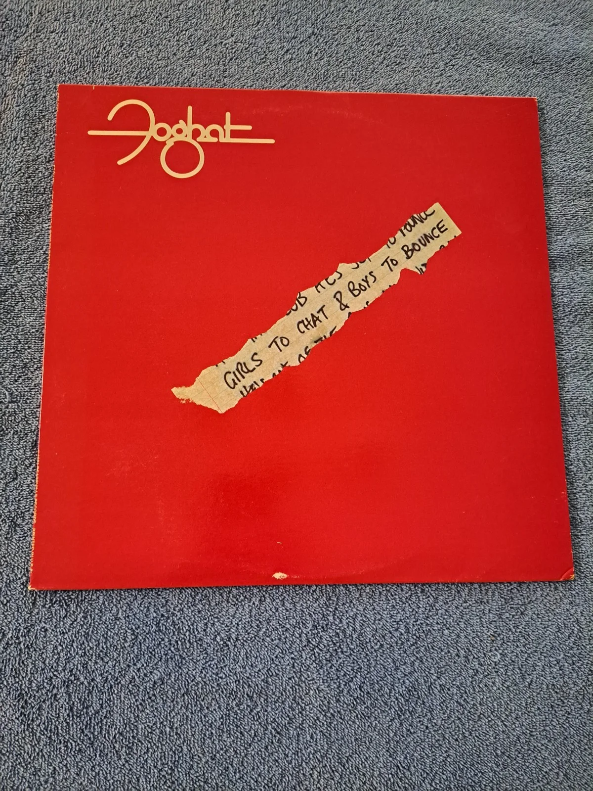 FOGHAT SIGNED GIRLS TO CHAT & BOYS TO BOUNCE LP VINYL JSA COA, изображение 3