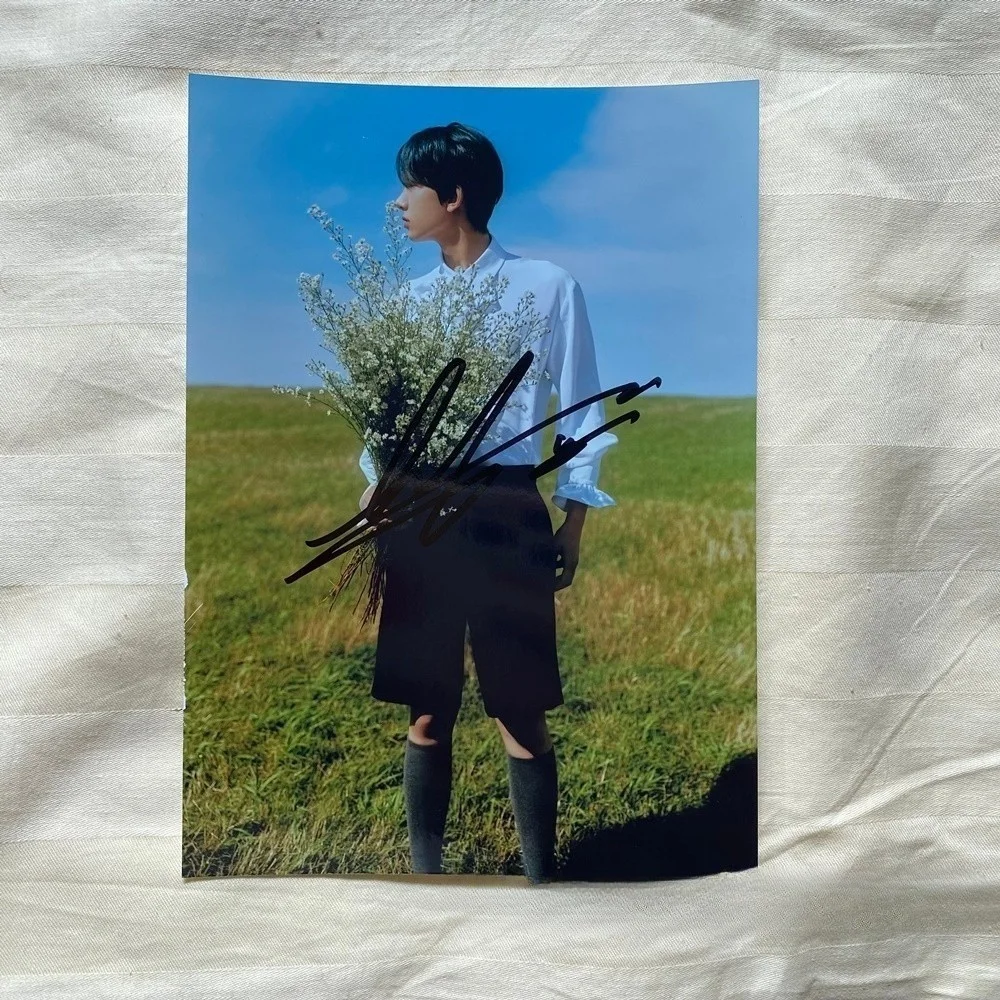ENHYPEN HEESEUNG Autographed Signed Photo K-POP Collection 4*6 202512, изображение 3