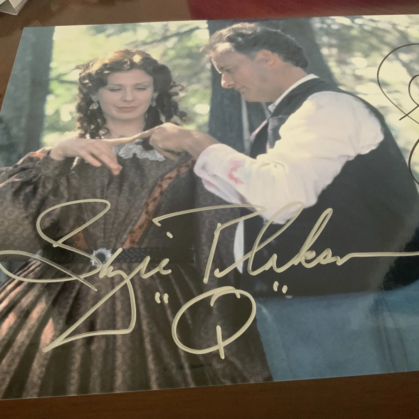 John De Lancie — Suzie Plakson -John de Lancie signed Star Trek Voyager THE Q AND THE GREY, изображение 2