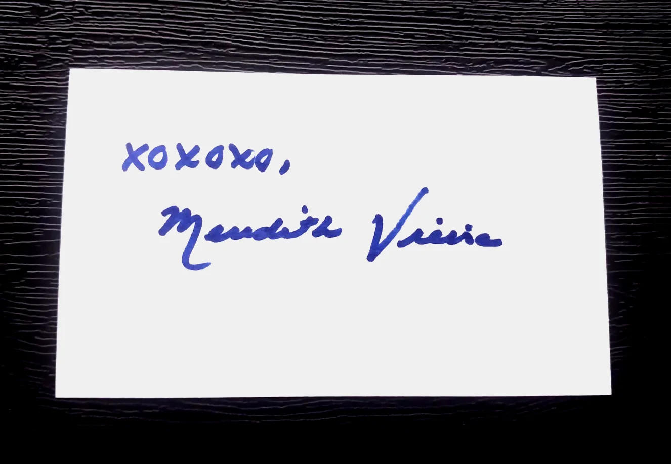 meredith vieira — MEREDITH VIEIRA TELEVISION HOST BROADCASTER SIGNED AUTOGRAPHED INDEX CARD 3X5 B