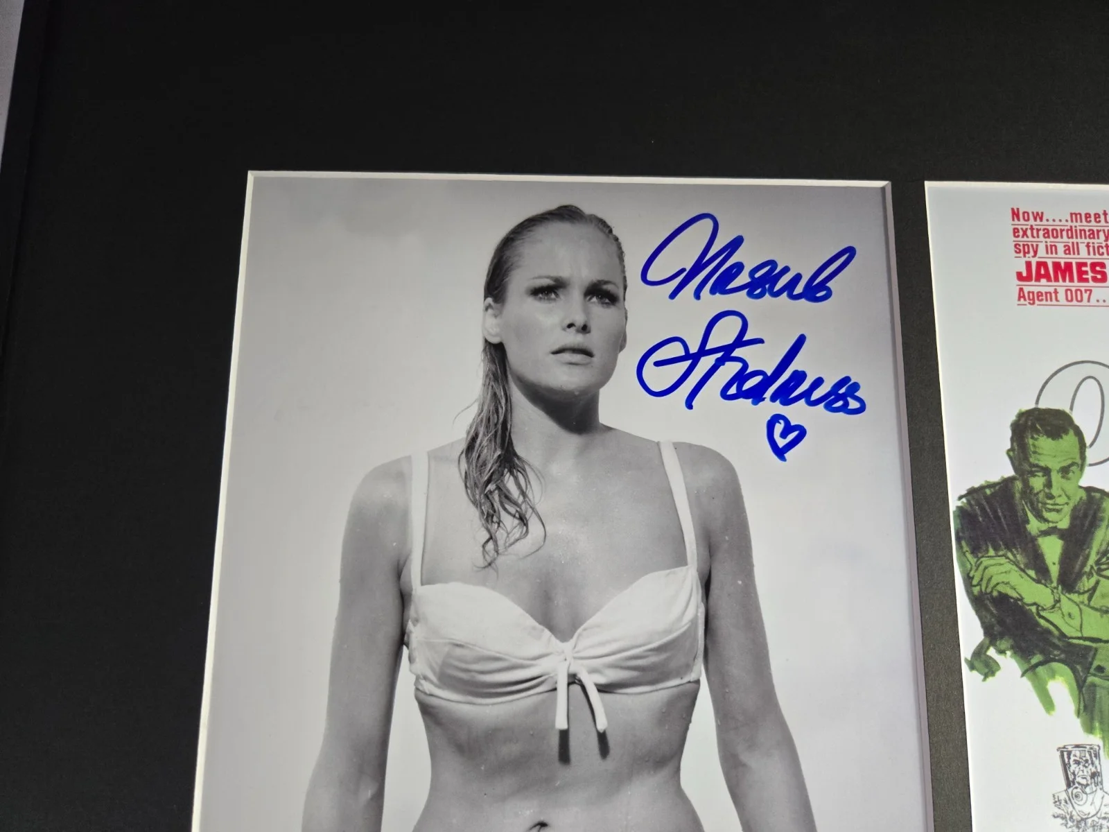Ursula Andress Signed Dr No Photo Display Framed 16x20 BBC Bond, image 2