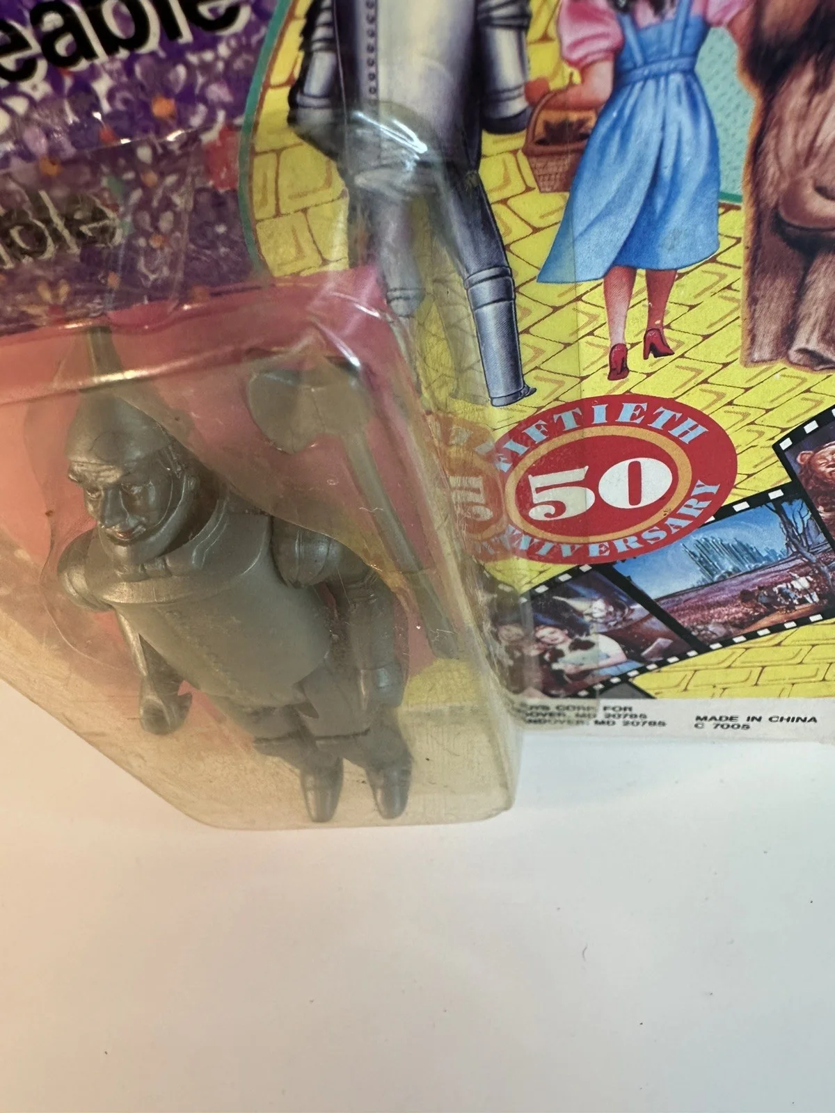 Vintage Wizard Of Oz 50th Anniversary Tin Man Figure 1988 Multi Toys Corp MOC, изображение 5
