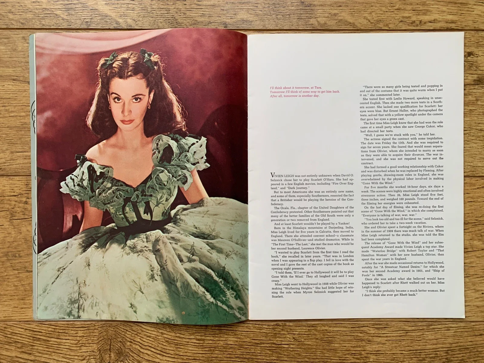 The Story of GONE WITH THE WIND - (1967) Souvenir/Brochure Programme, изображение 2