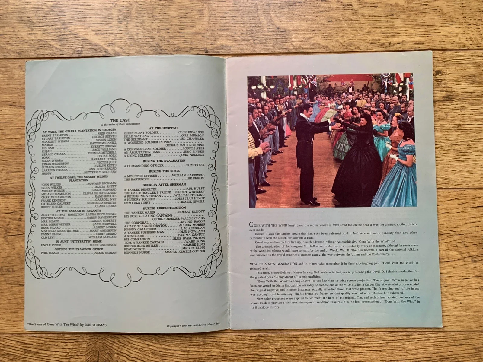 The Story of GONE WITH THE WIND - (1967) Souvenir/Brochure Programme, изображение 4