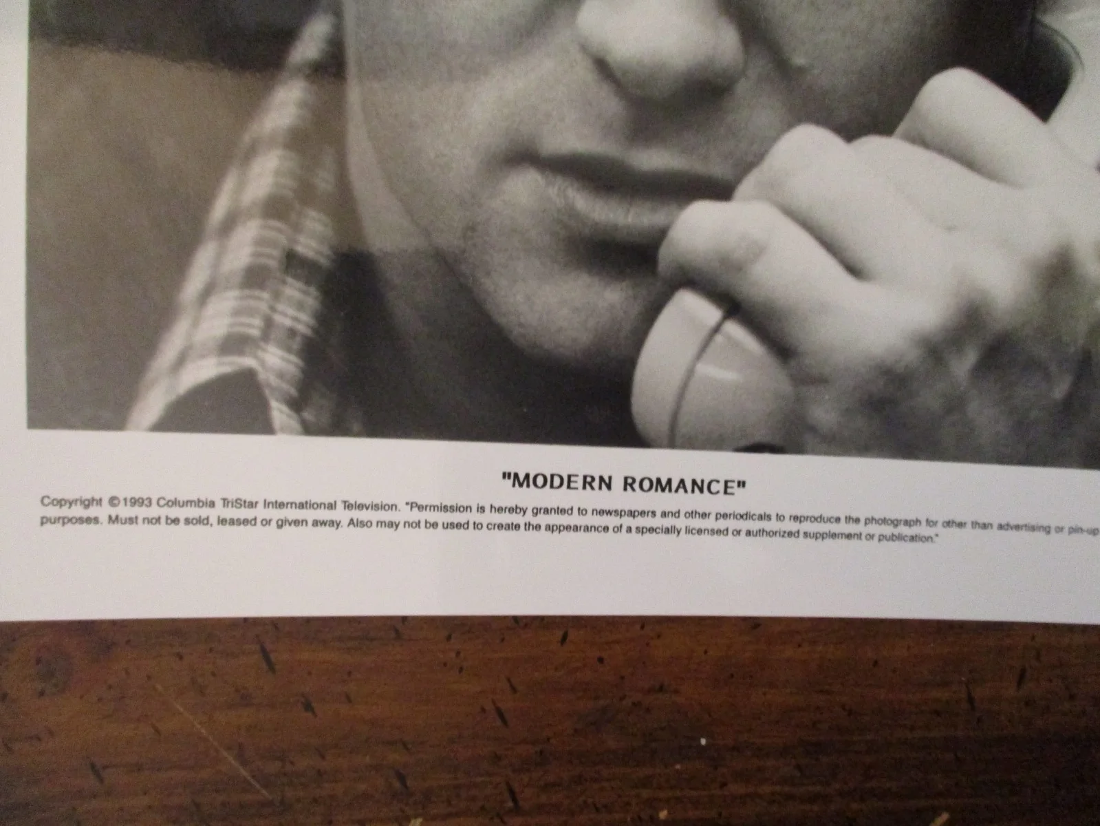Albert Brooks("MODERN ROMANCE")1993 8" x 10" Glossy Black and White Press Photo, изображение 2