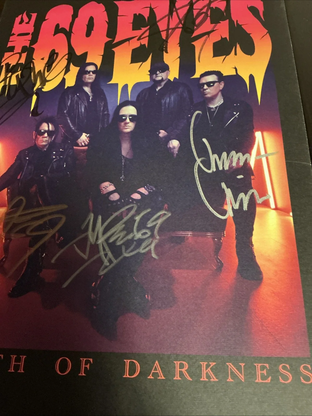 Signed Rock Poster 11” x 17” - The 69 Eyes Signed Poster 11” X 17 “, изображение 3