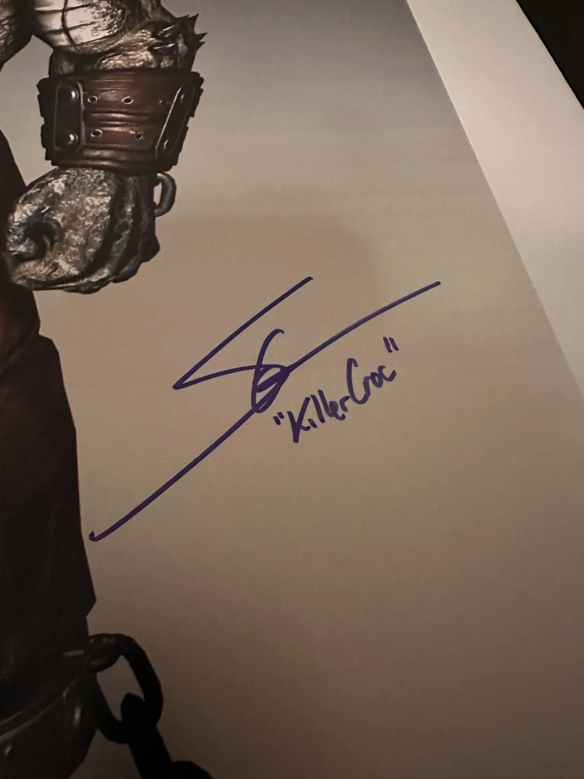 Steve Blum — Steve Blum Autographed 16x20 Killer Croc JSA COA Batman Arkham Asylum, image 2