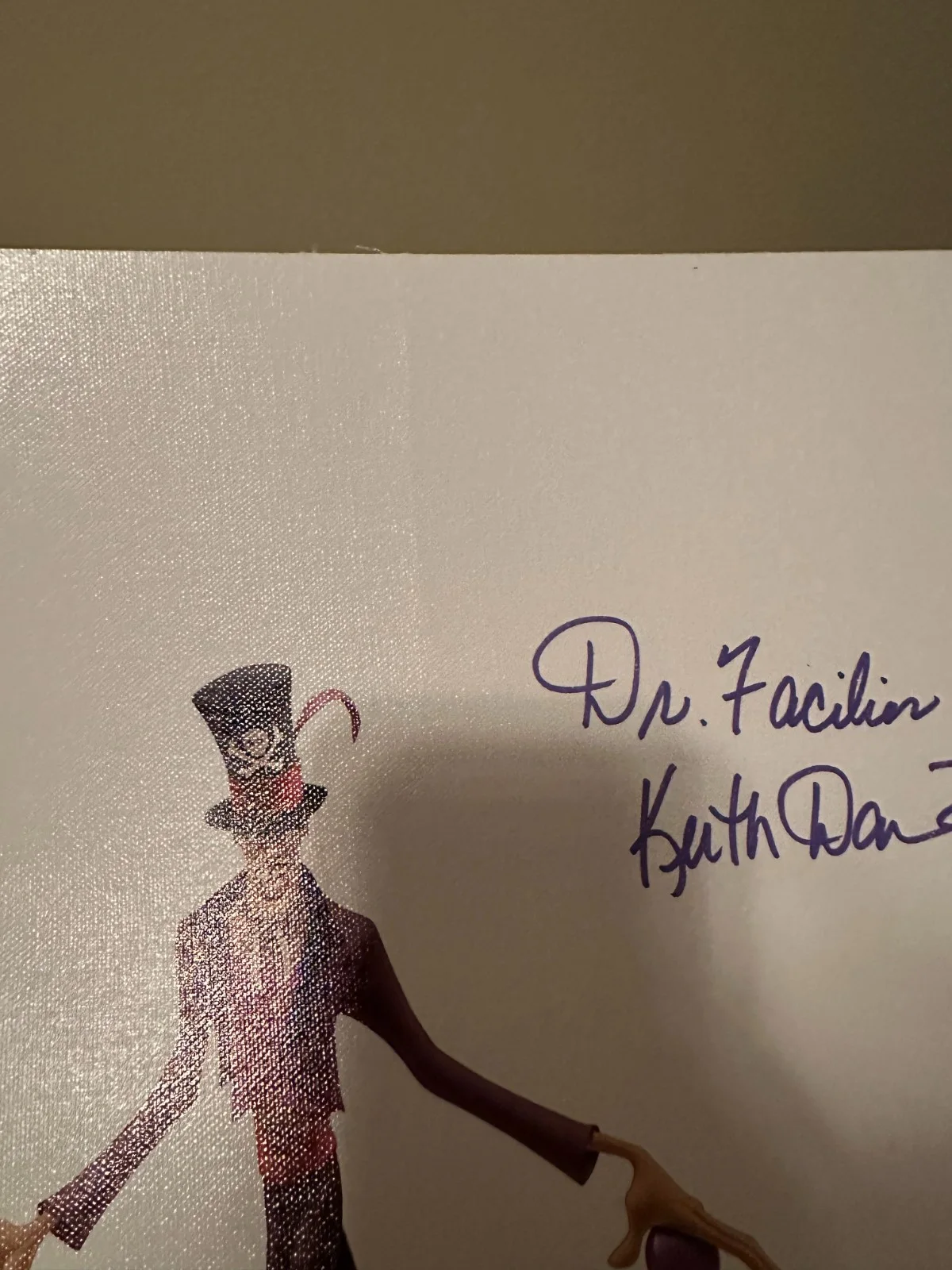 KEITH DAVID — Keith David SIGNED 16x18 Canvas DR. FACILIER AUTOGRAPH DISNEY Beckett BAS, image 4
