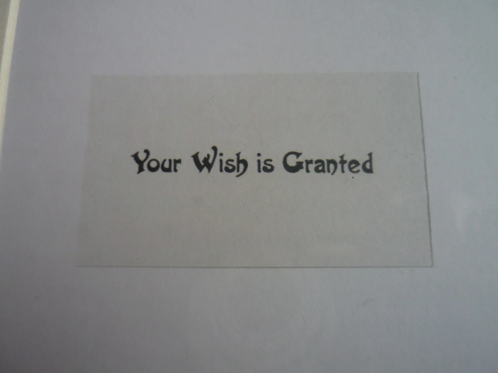 Framed movie prop replica mounted 9x7 big tom hanks zoltans card wish is granted, image 2
