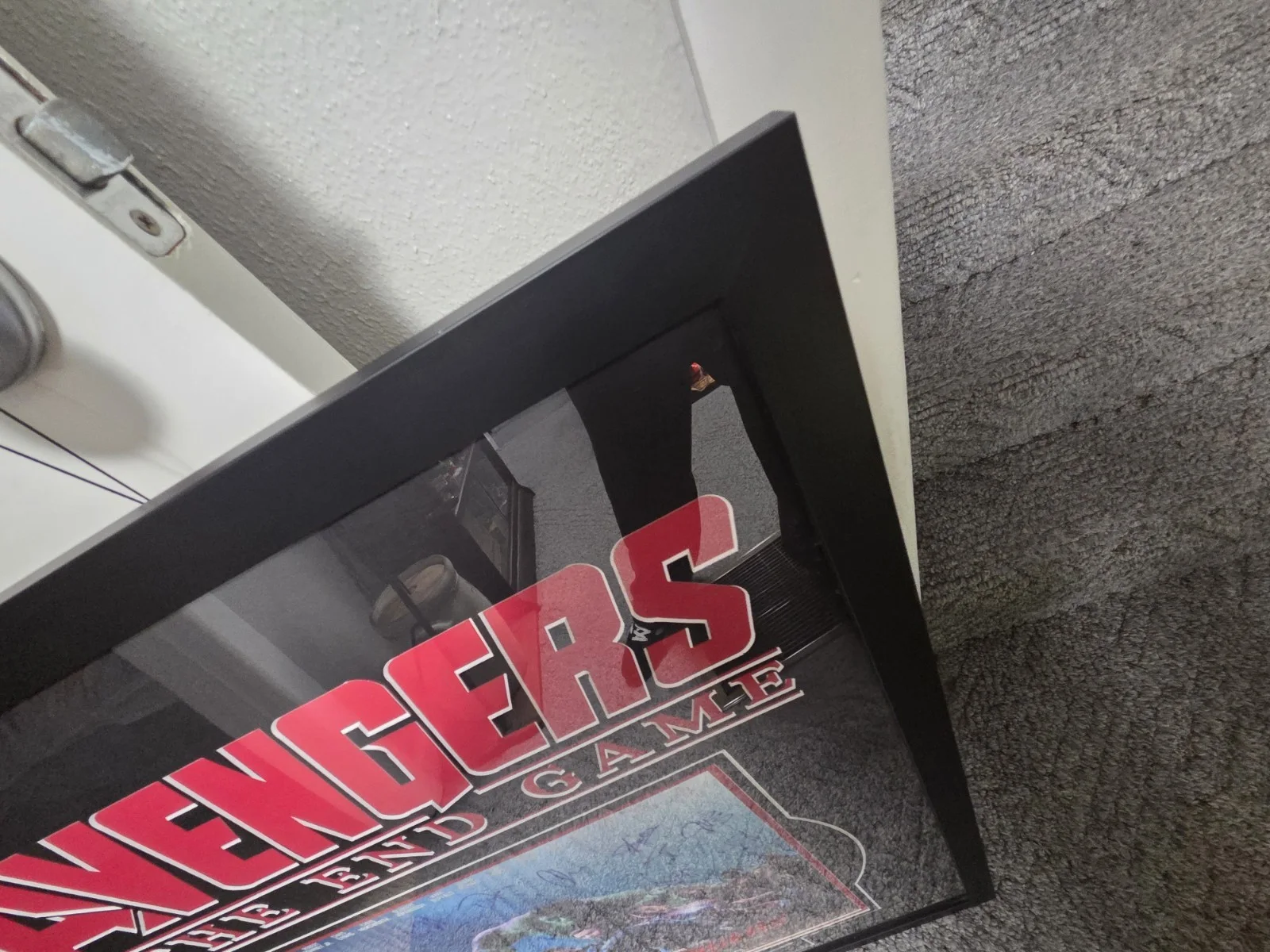 26x38 Avengers Endgame Cast Signed Poster Marvel FRAMED MATTED COA Downey Evans, image 5