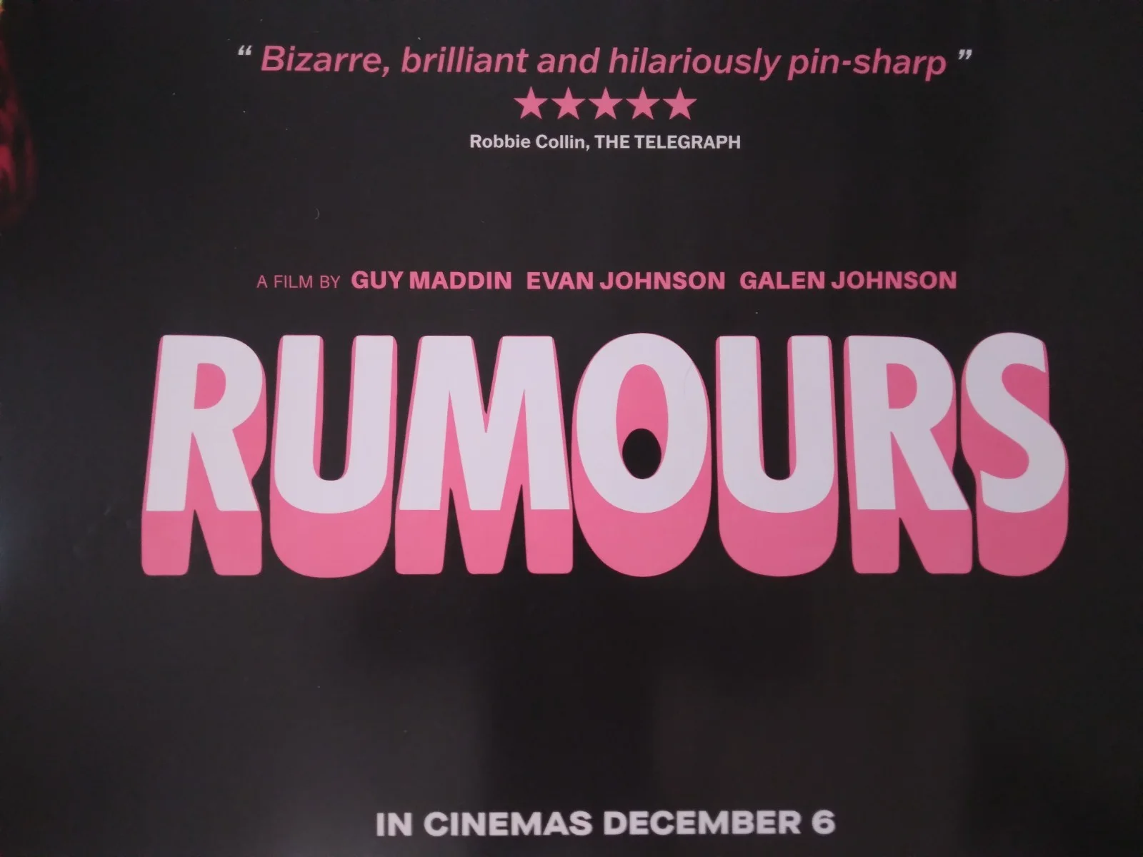 Rumours original movie 2024 poster UK quad, image 2