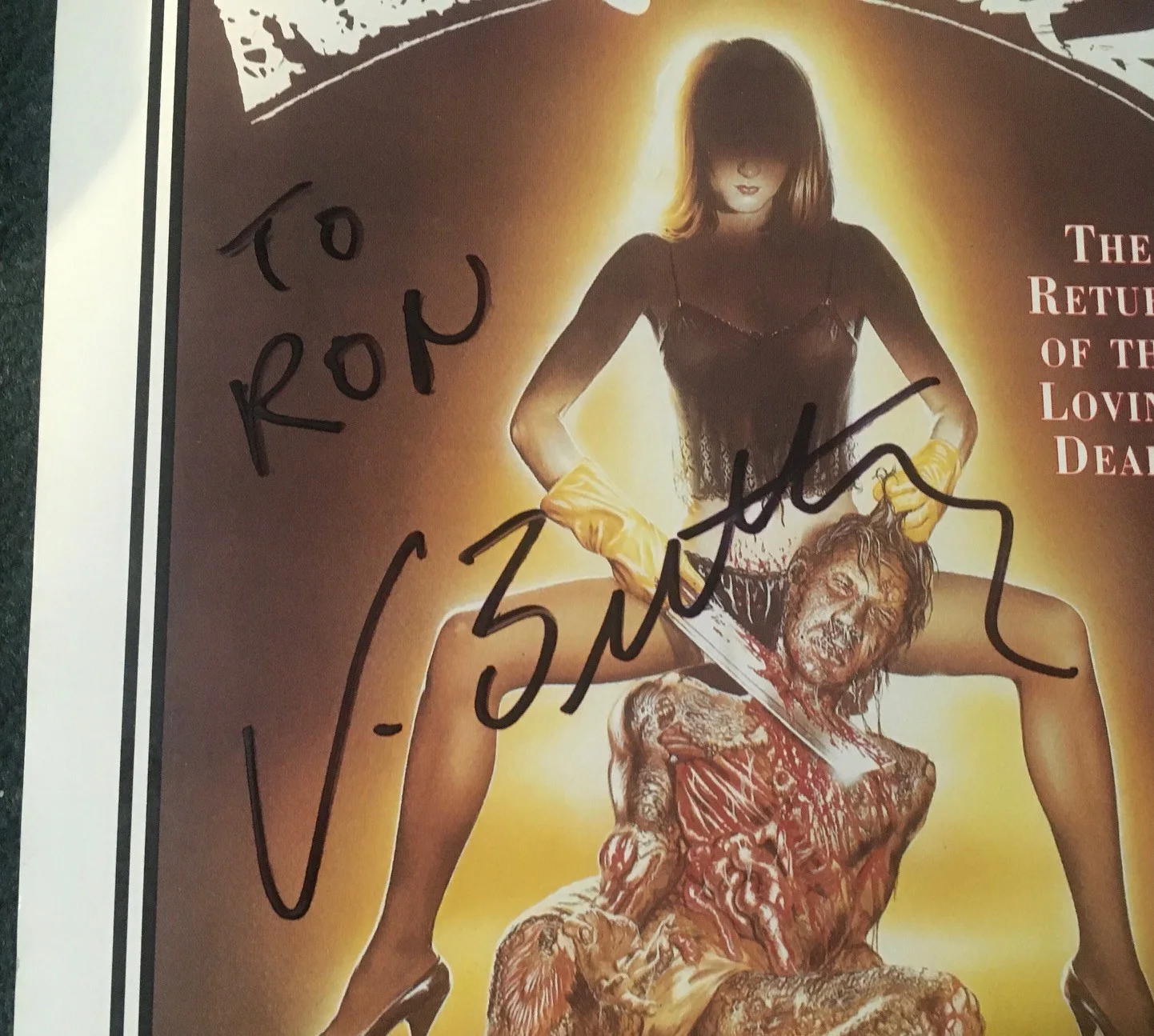 Jorg Buttgereit — NEKROMANTIC 2 ORIGINAL 8x10 magazine ad! JORG BUTTGEREIT AUTOGRAPHED GORY HORROR, изображение 2