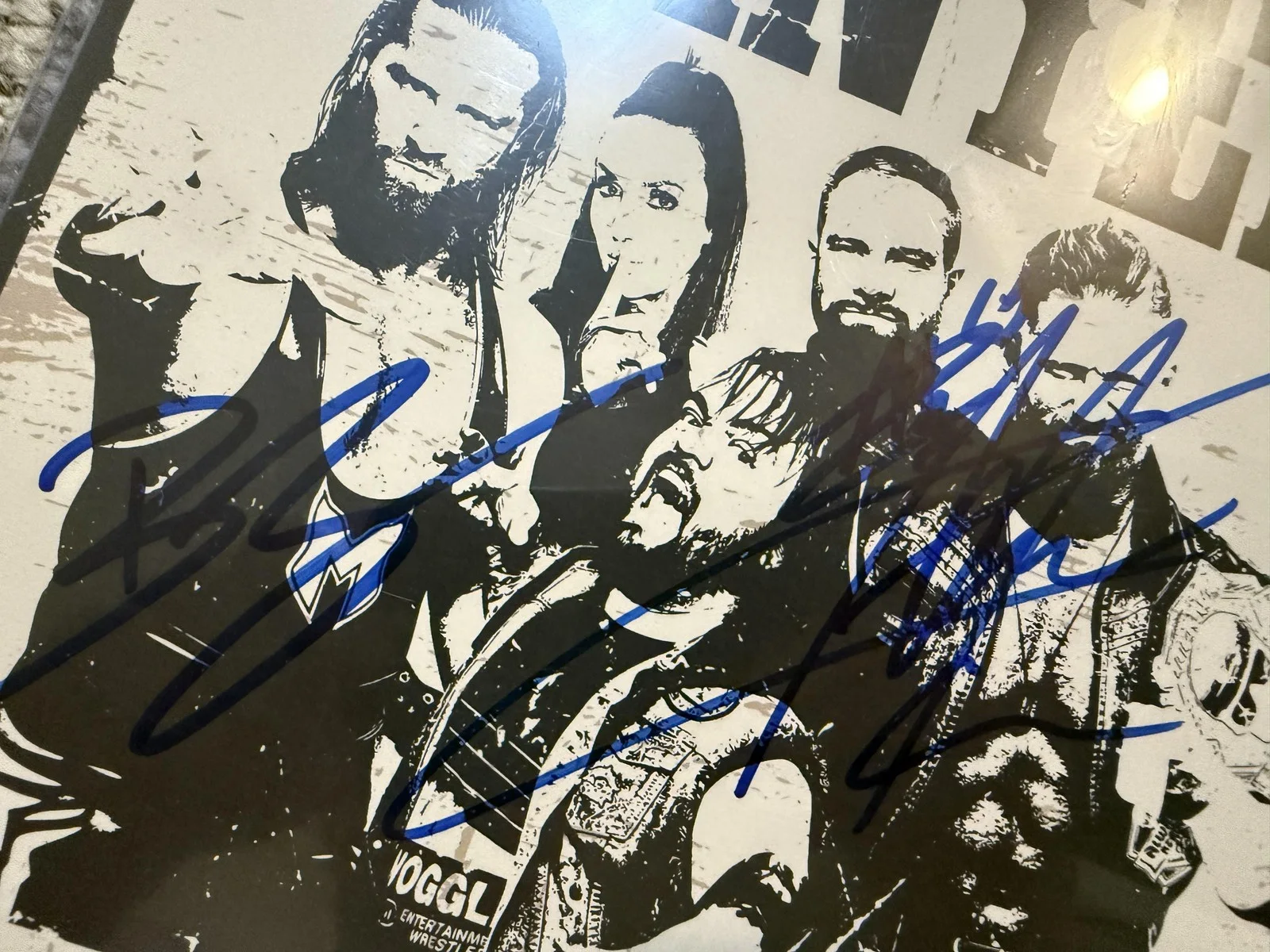 Major Wrestling Figure Podcast Wanted Signed Poster Autograph Wrestling Collecti, изображение 2