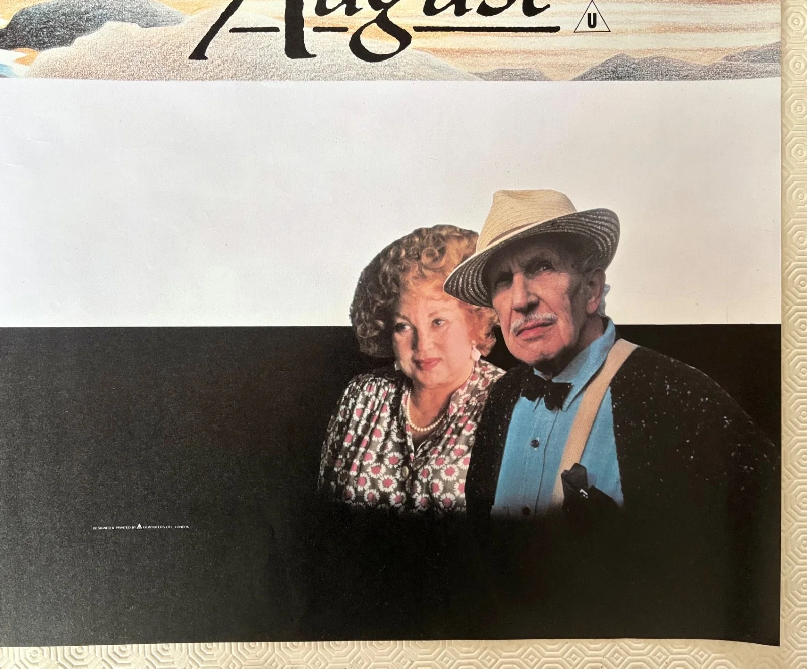 The Whales of August Original 1987 Quad Poster Bette Davis Vincent Price, изображение 3