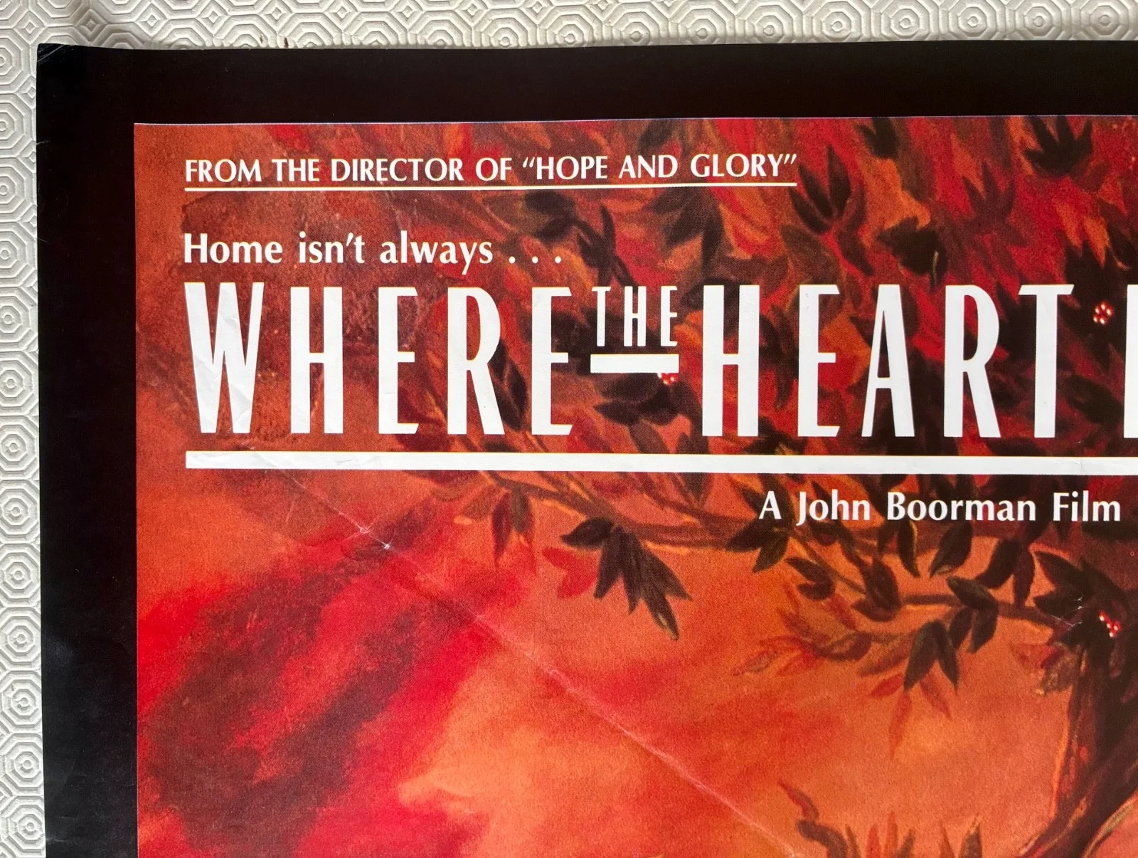 Where The Heart Is Original 1990 Quad Poster Dabney Coleman Uma Thurman, изображение 5