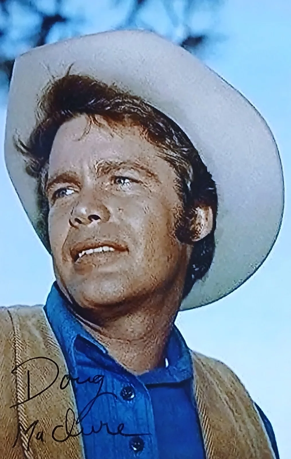 Doug McClure — Doug McClure (1935-1995), Trampas, The Virginian, Signed Autographed Photo 6x4